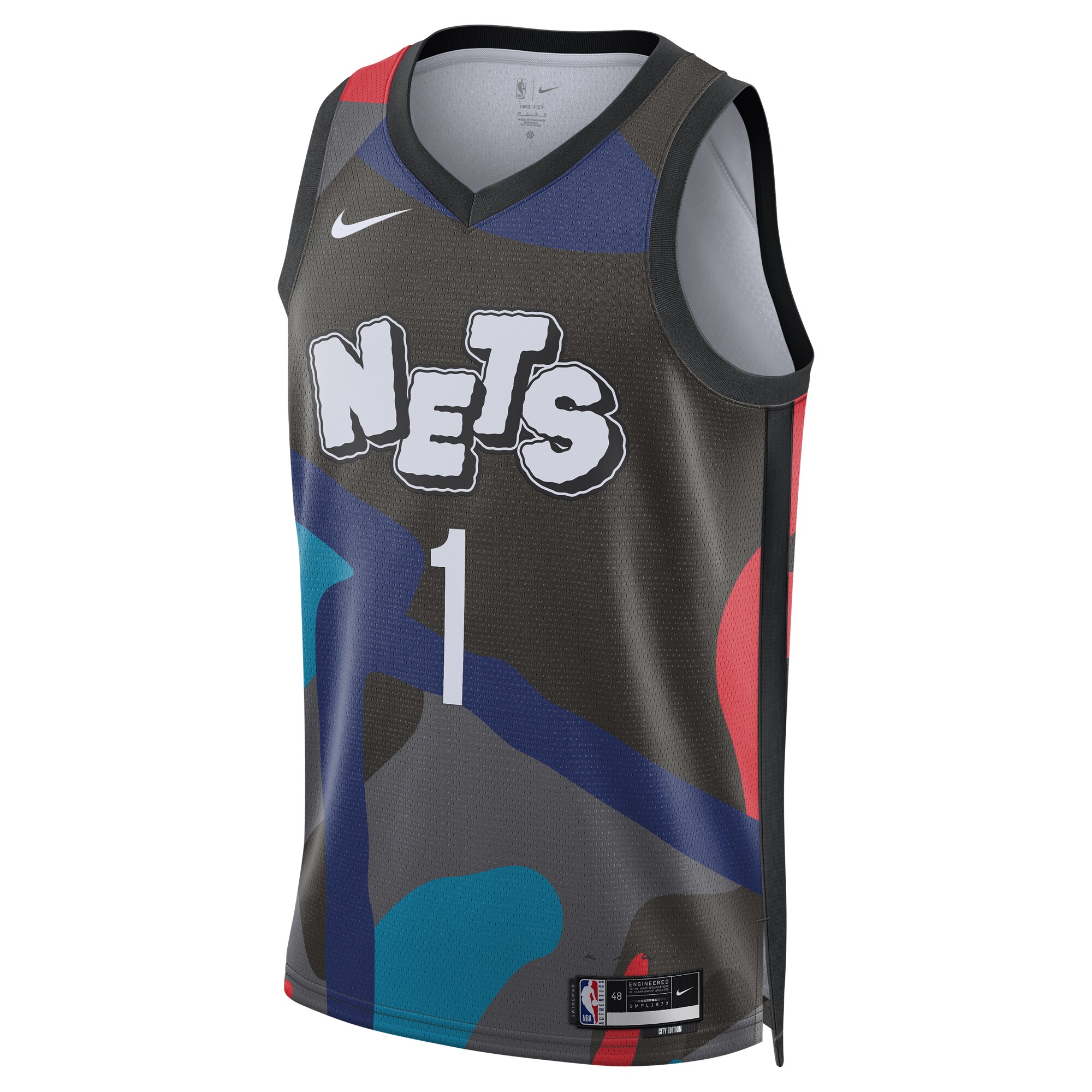 Mikal Bridges Brooklyn Nets Unisex 2023\/24 Swingman Jersey - Black - City Edition
