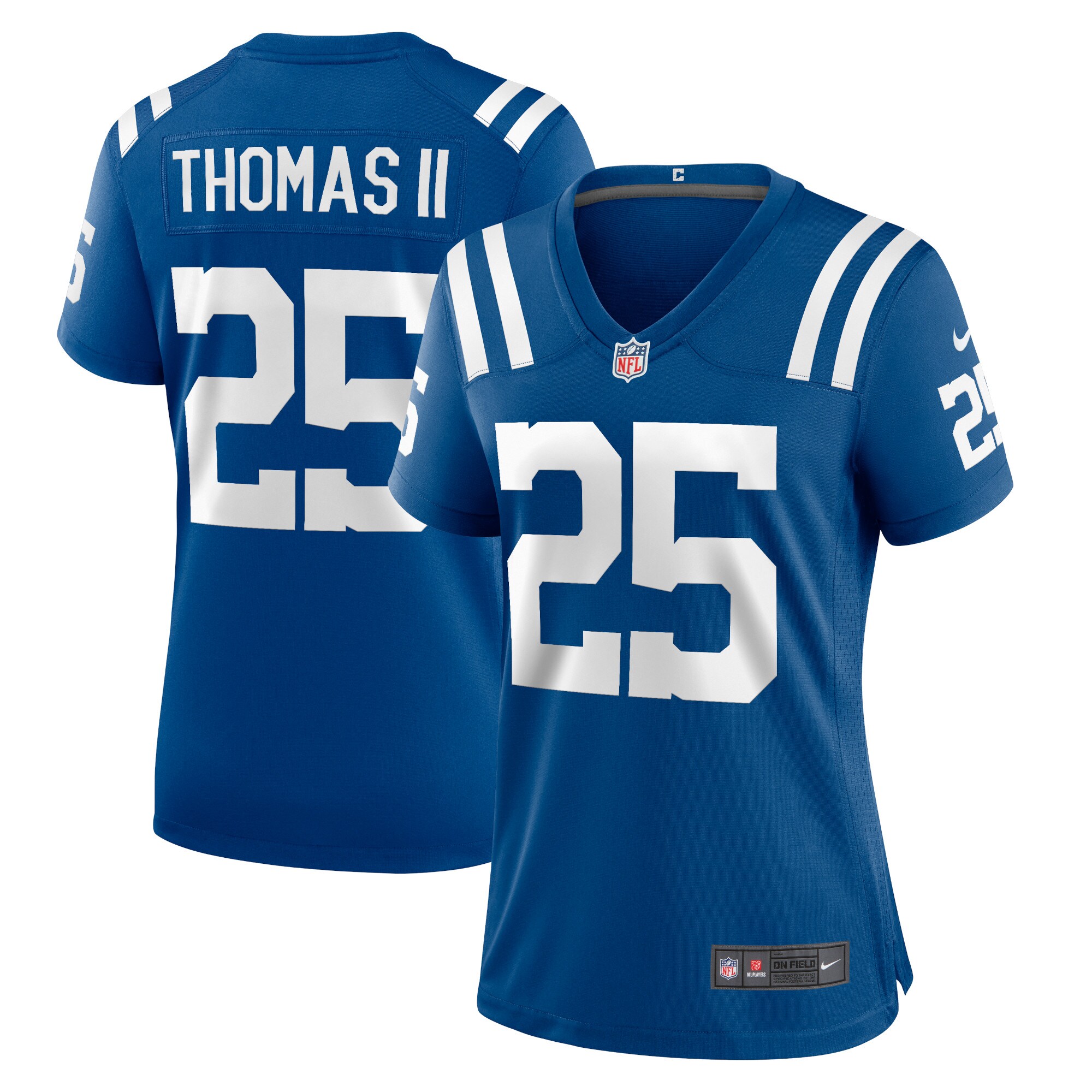 Rodney Thomas II Indianapolis Colts Women's Game Player Jersey - Royal