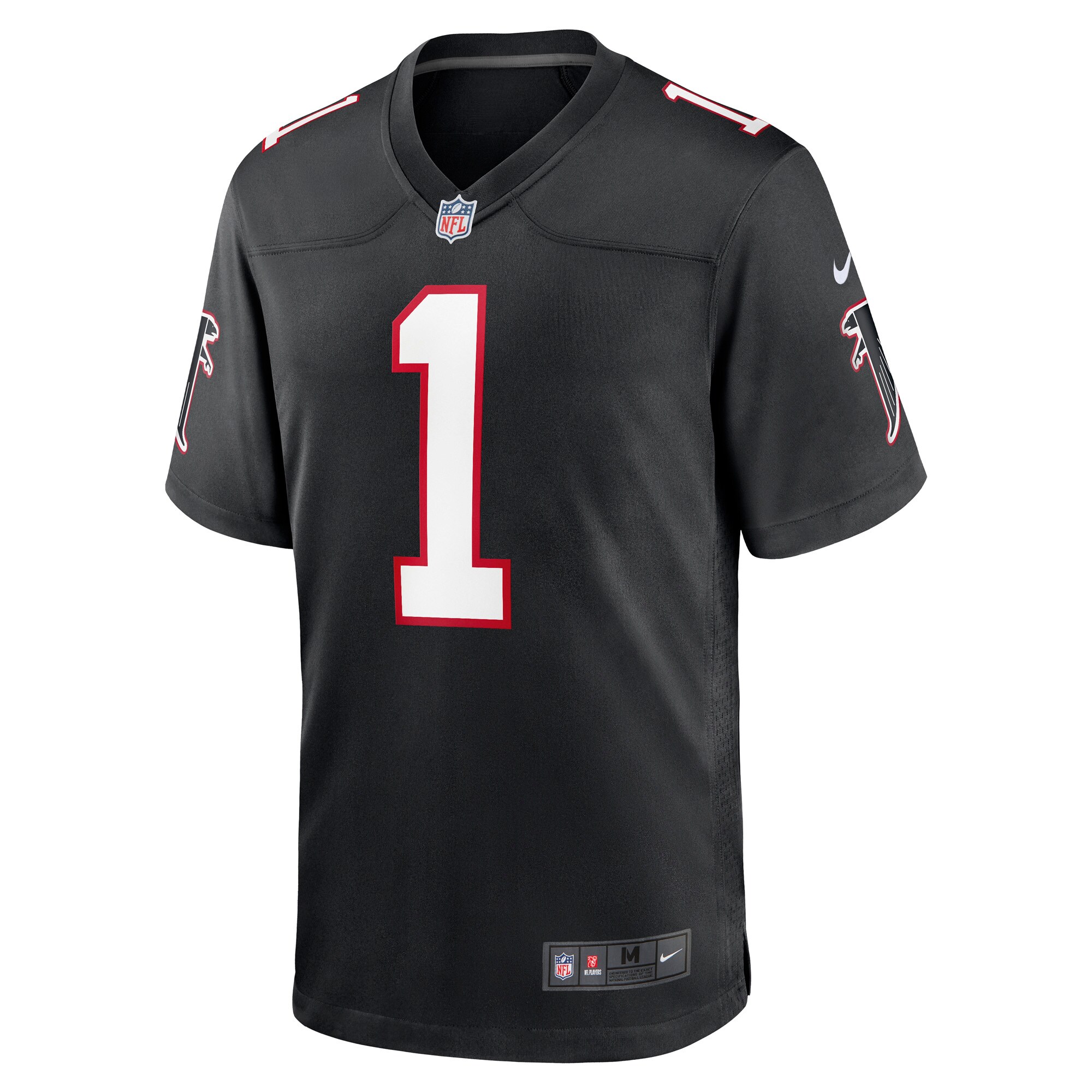 Dirty Birds Atlanta Falcons  Throwback Game Jersey - Black