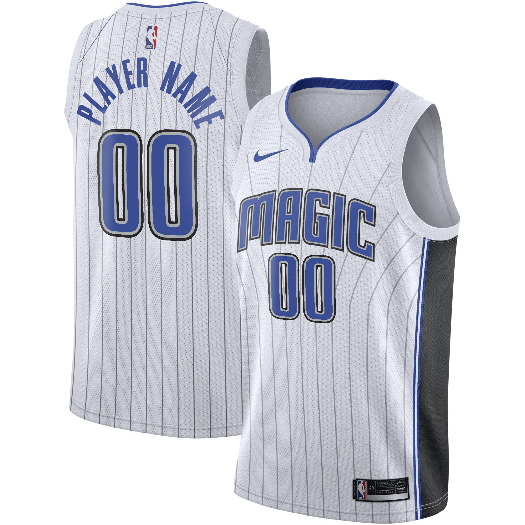 Orlando Magic 2020\/21 Swingman Custom Jersey - Association Edition - White