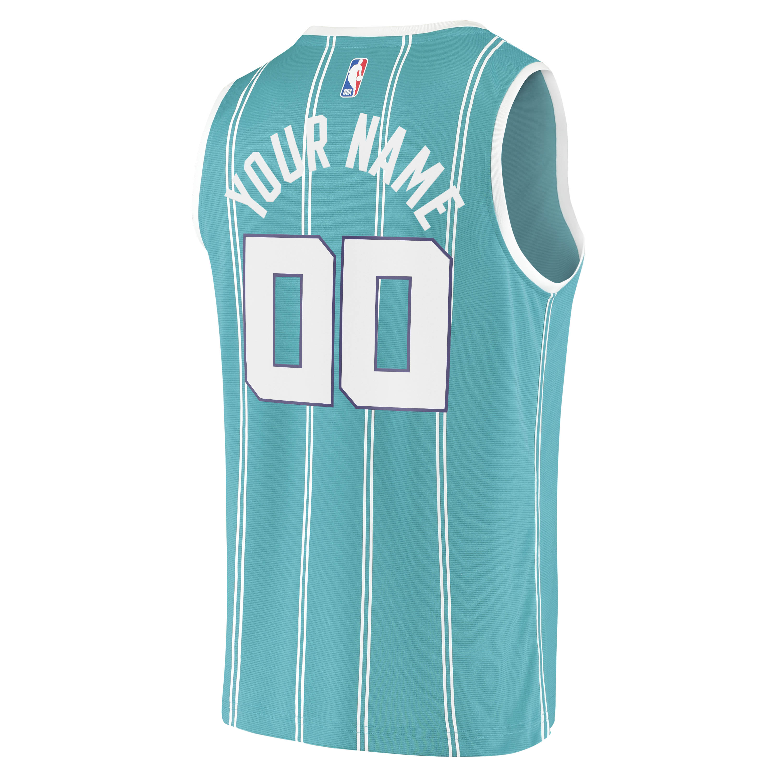 Charlotte Hornets Fanatics Fast Break Replica Custom Jersey - Icon Edition - Teal