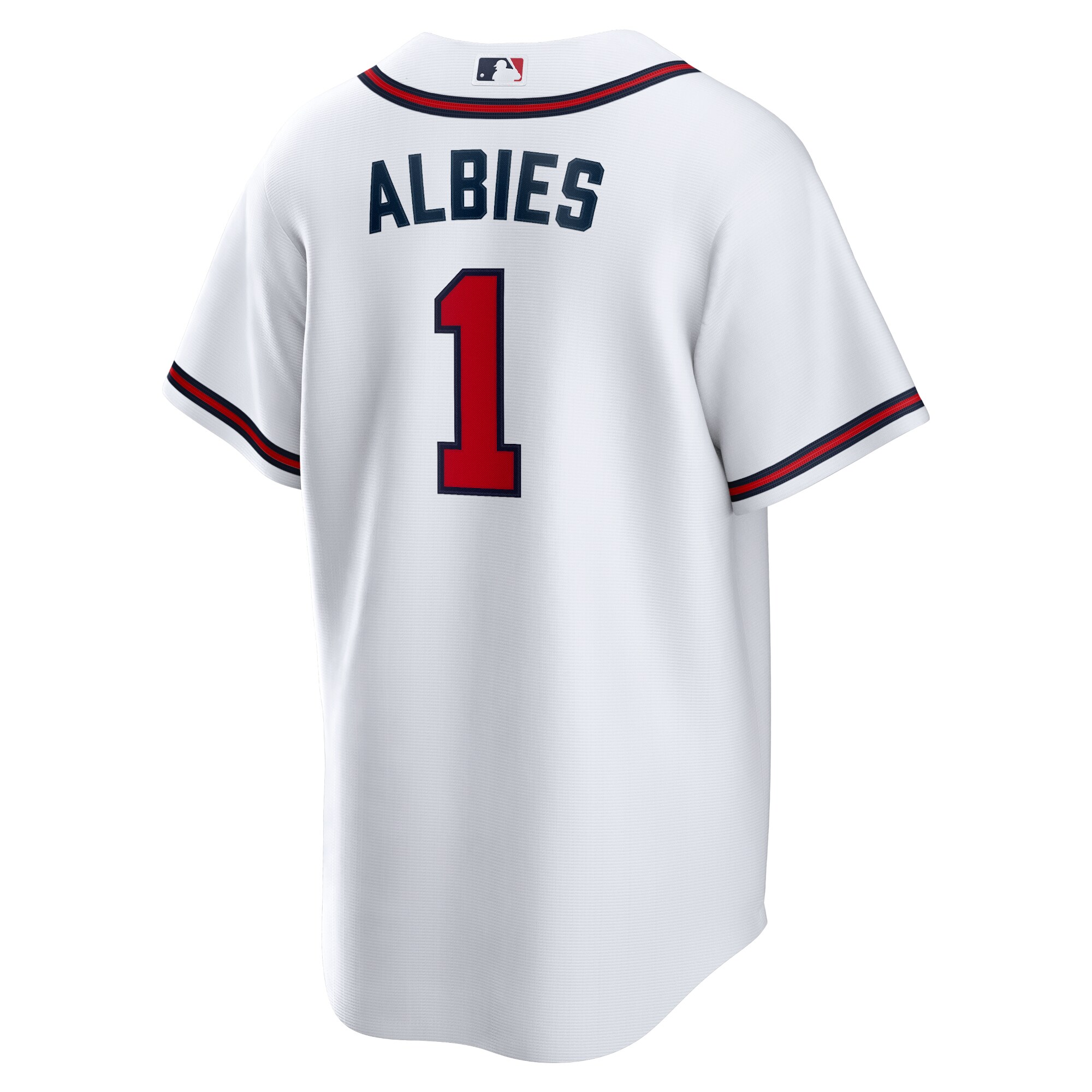 Ozzie Albies Atlanta Braves  Home Replica Player Name Jersey - White