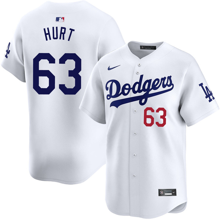 Kyle Hurt Los Angeles Dodgers Home Limited Jersey