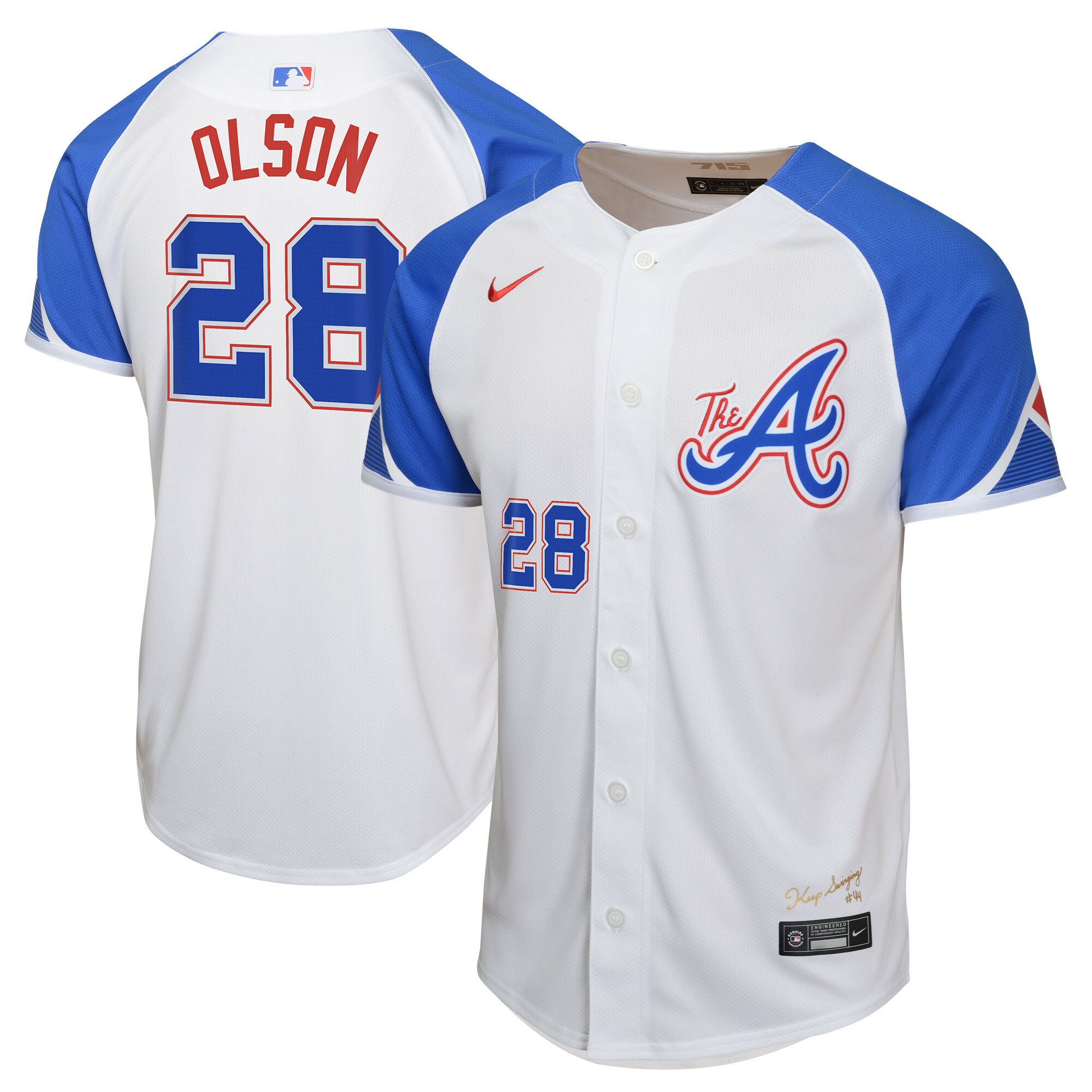 Matt Olson Atlanta Braves Youth City Connect Limited Player Jersey - White