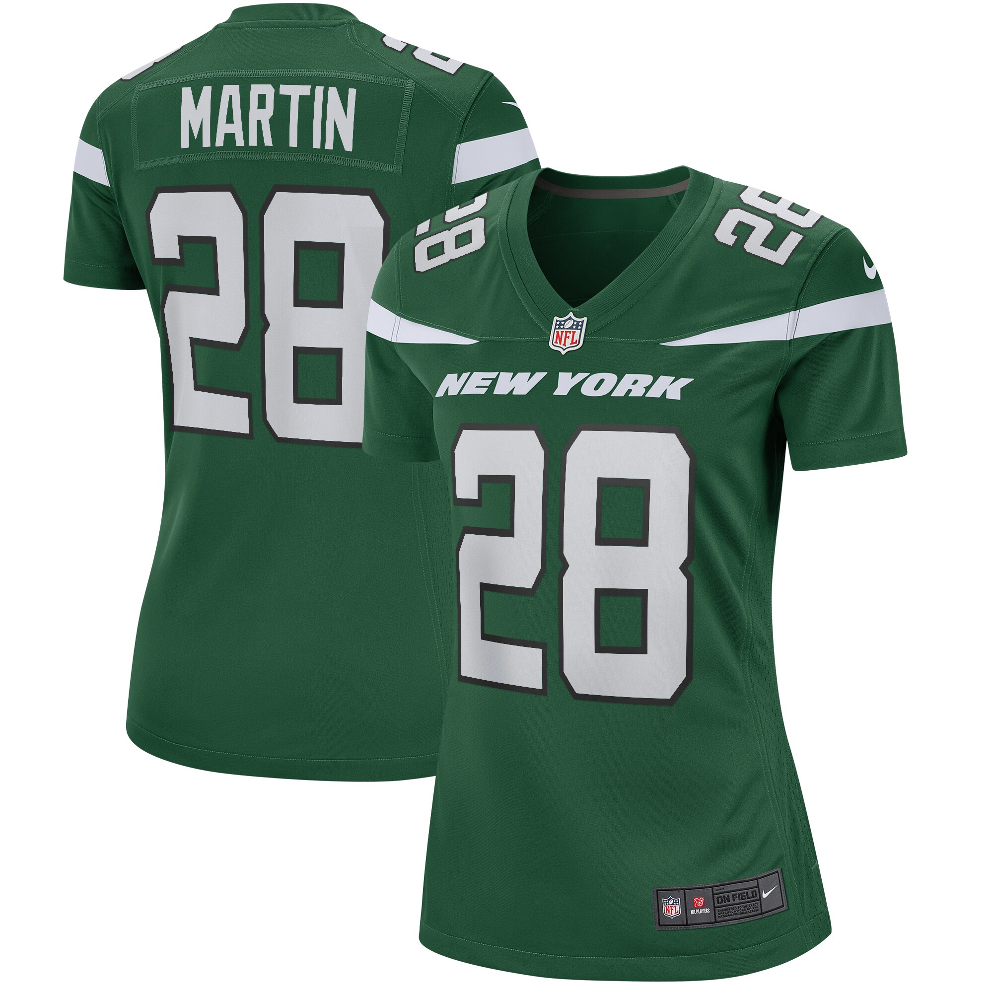 Curtis Martin New York Jets Women's Game Retired Player Jersey - Gotham Green