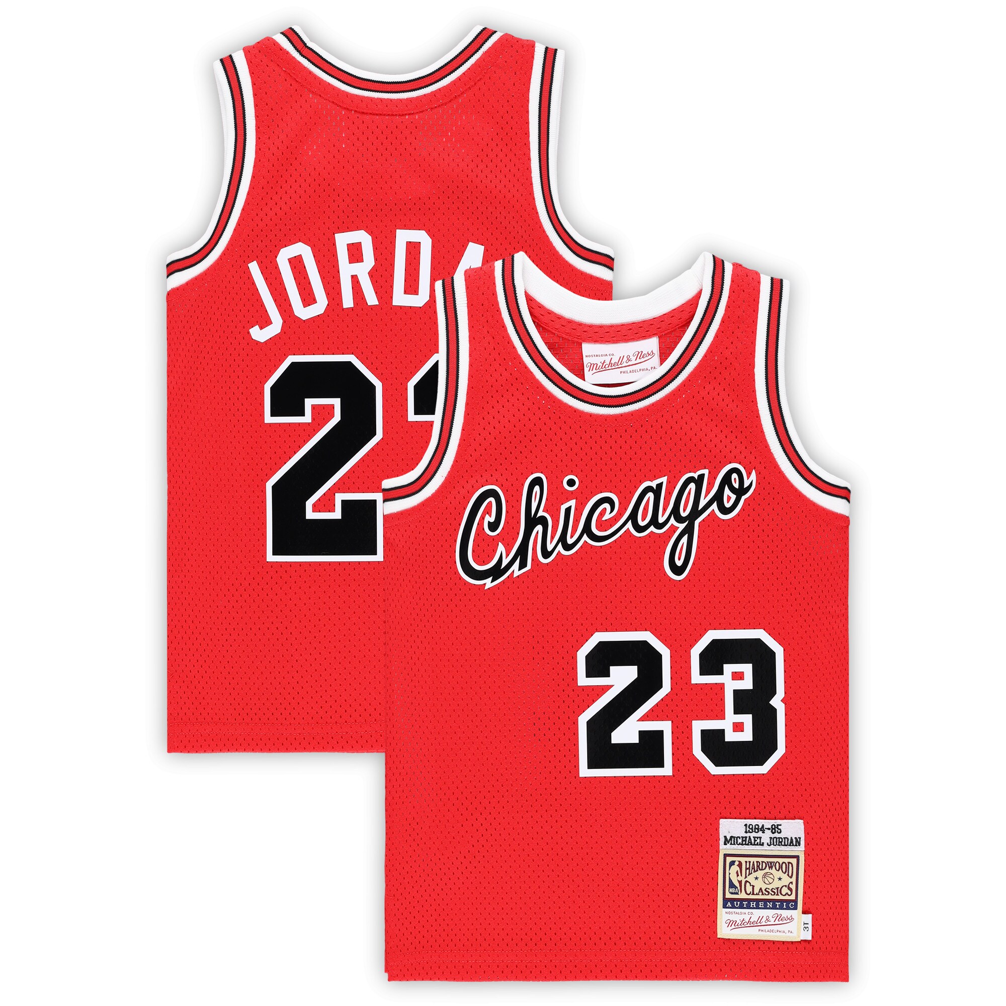 Michael Jordan Chicago Bulls Mitchell & Ness Toddler Hardwood Classics 1984\/85 Authentic Swingman Jersey - Red
