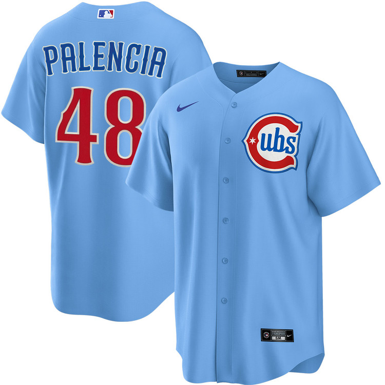 Daniel Palencia Chicago Cubs Blues Alternate Jersey