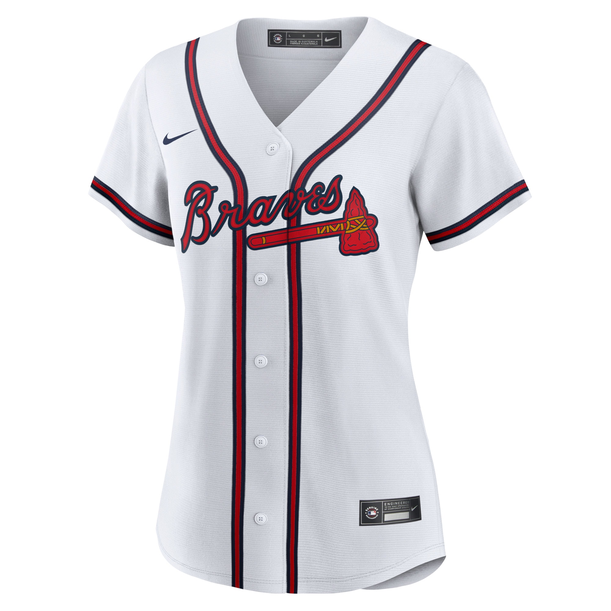 Ronald Acuna Jr. Atlanta Braves Women's Home Replica Player Jersey - White