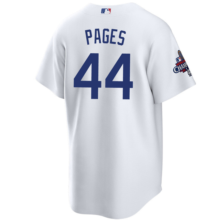 Andy Pages Los Angeles Dodgers Youth Home World Series Champions Jersey