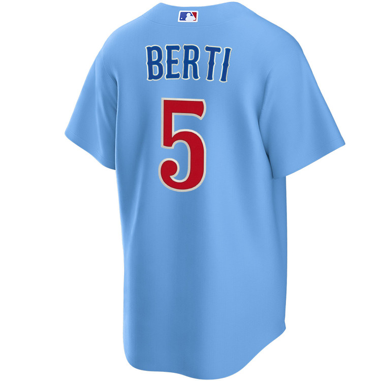Jon Berti Chicago Cubs Blues Alternate Jersey