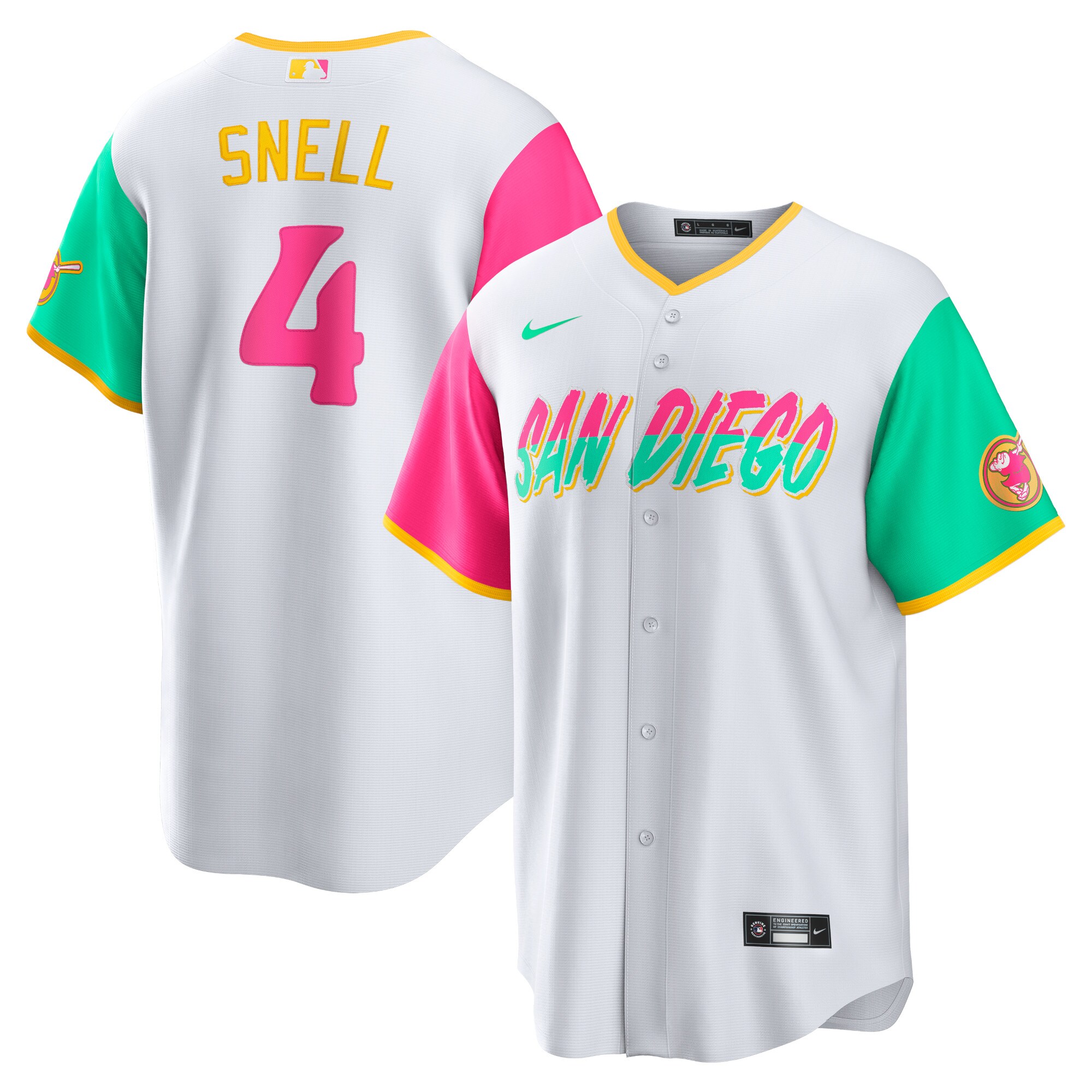Blake Snell San Diego Padres City Connect Replica Player Jersey - White