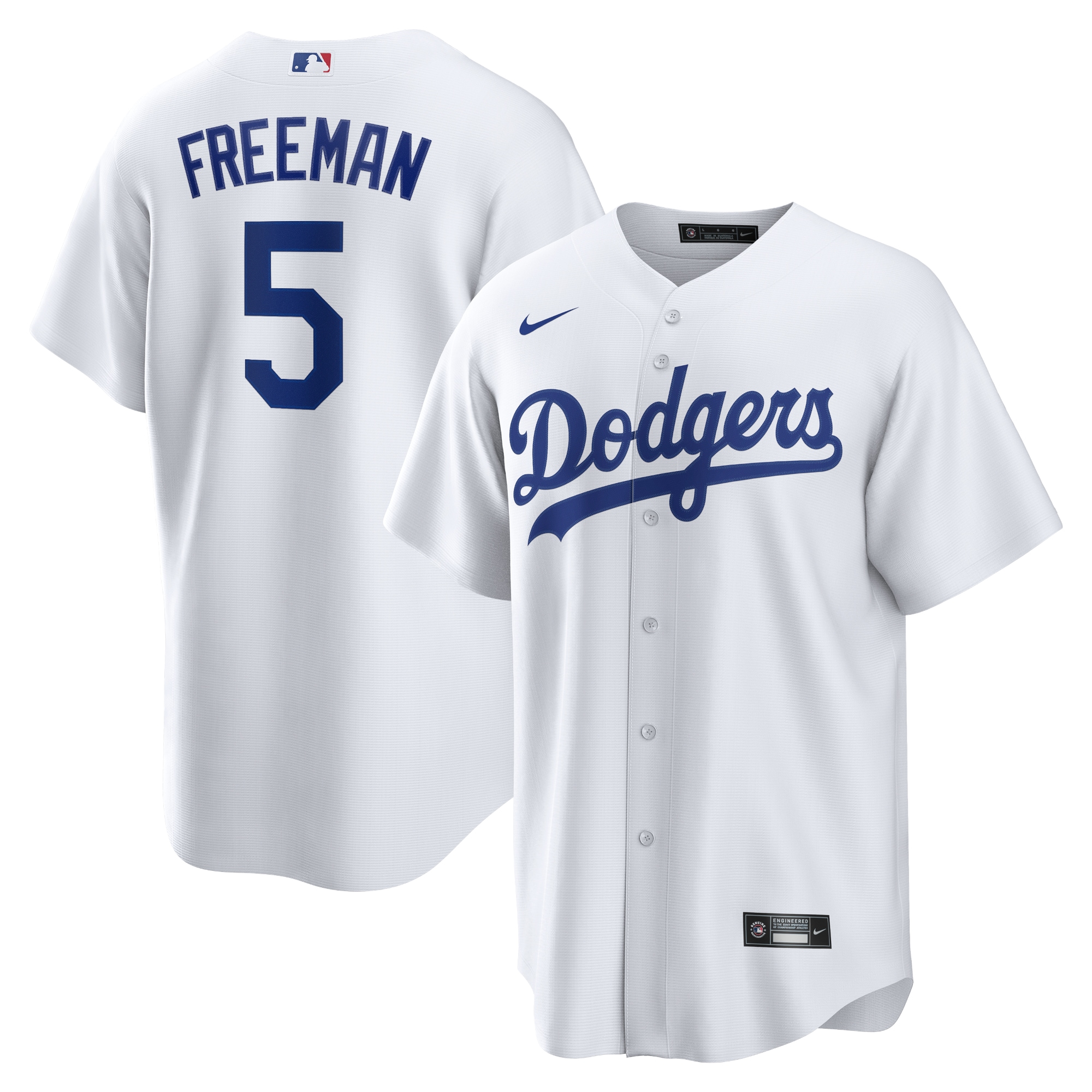 Freddie Freeman Los Angeles Dodgers  Replica Player Jersey - White