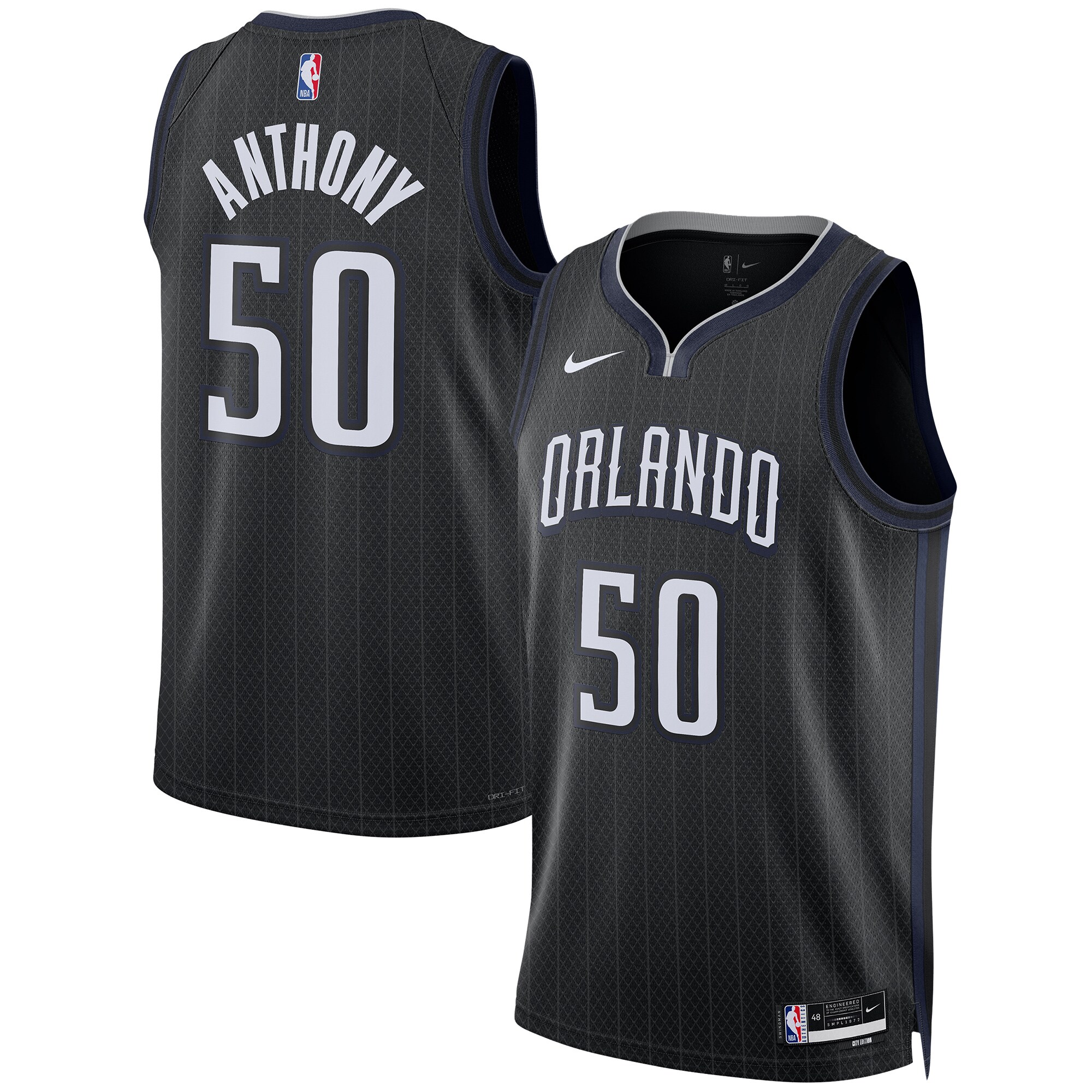 Cole Anthony Orlando Magic Unisex 2022\/23 Swingman Jersey - City Edition - Black