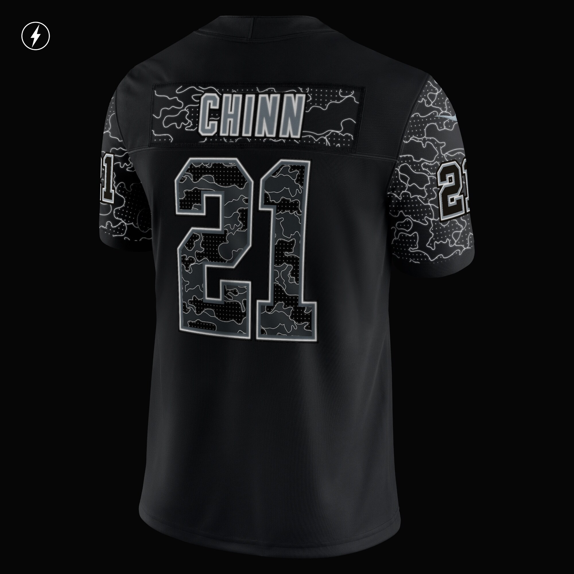 Jeremy Chinn Carolina Panthers  RFLCTV Limited Jersey - Black
