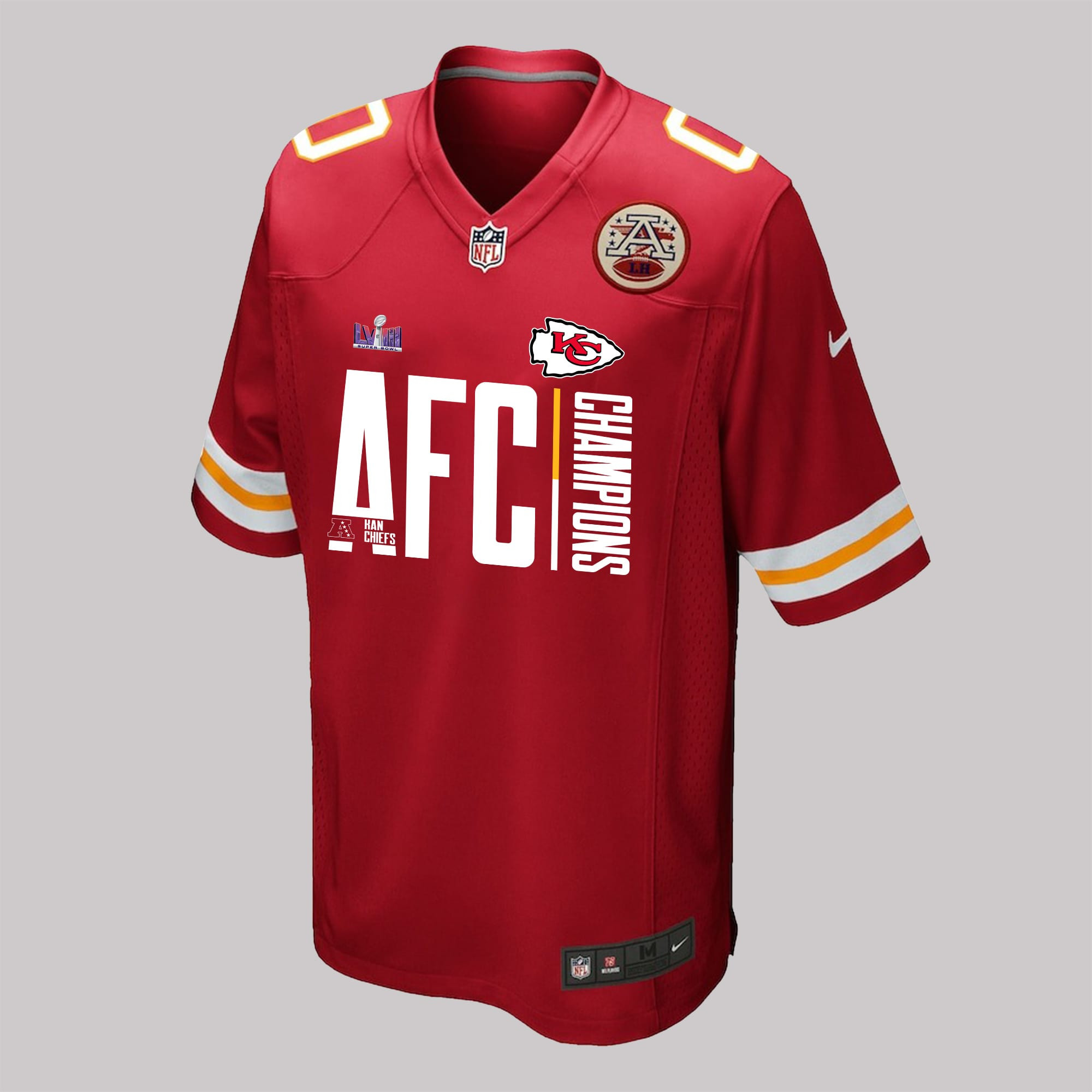 Kansas City Chiefs AFC Super Bowl LVIII Champions Game Jersey - Men, Red