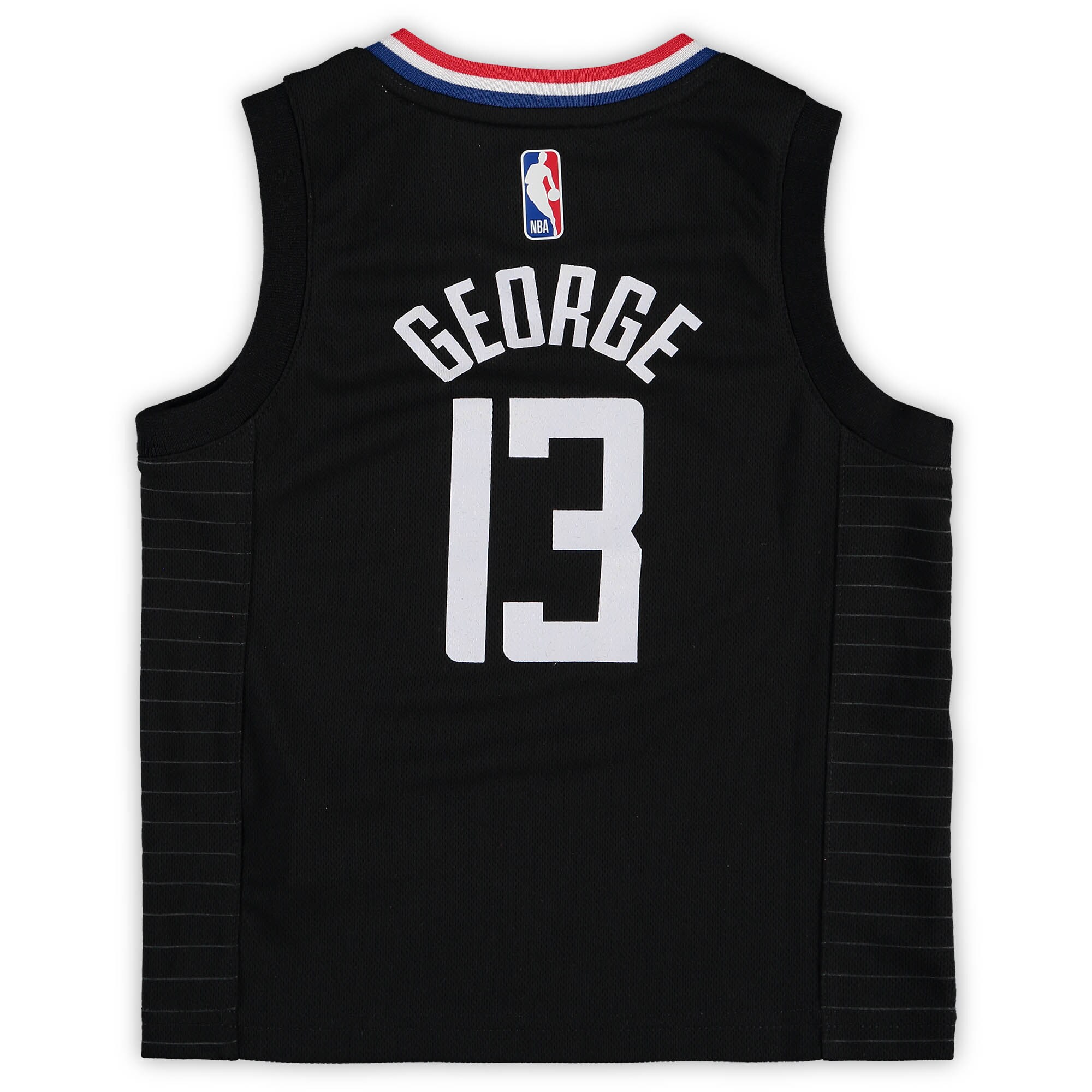 Paul George LA Clippers Jordan Brand Preschool 2020\/21 Fast Break Replica Jersey - Statement Edition - Black