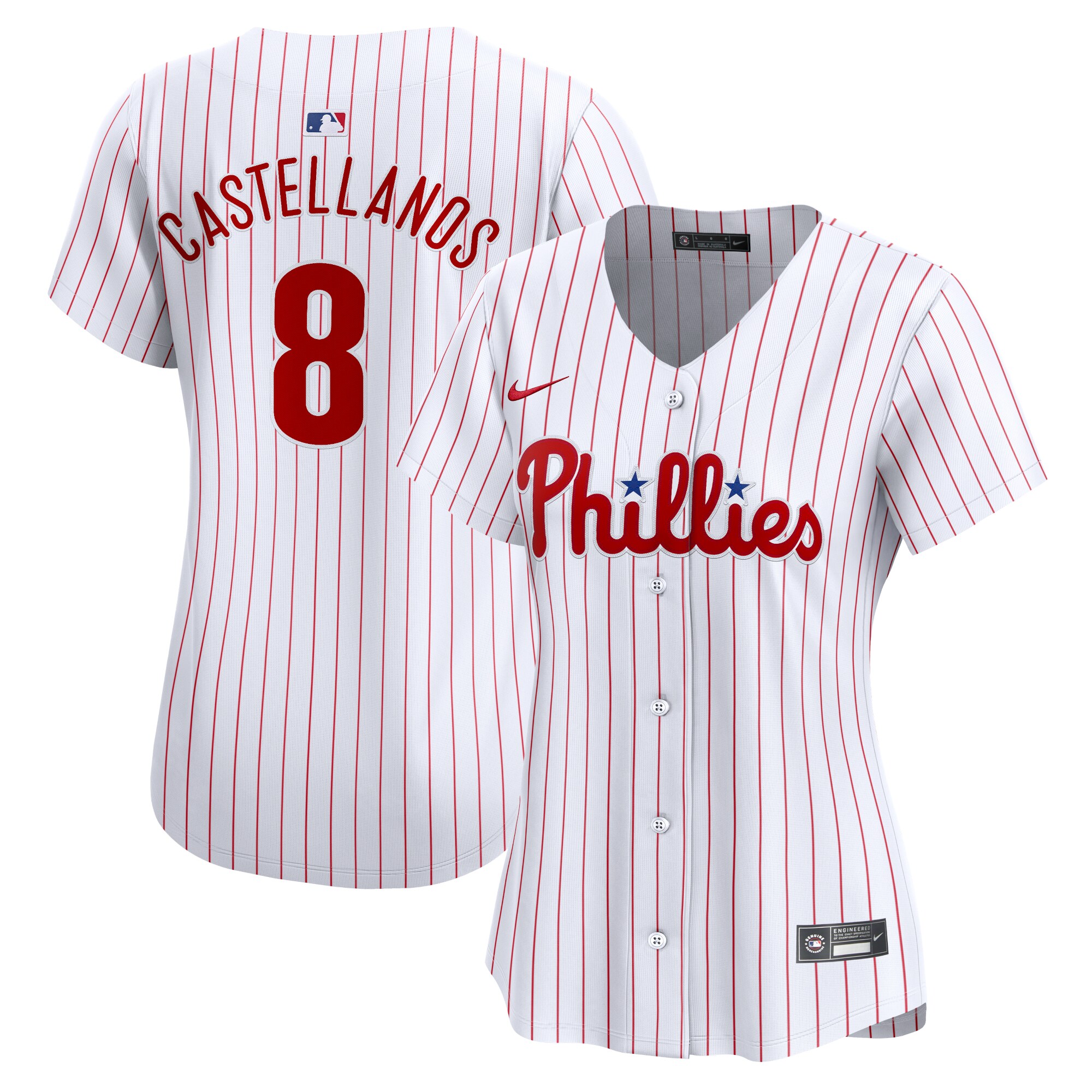 Nick Castellanos Philadelphia Phillies Women's Home Limited Player Jersey - White
