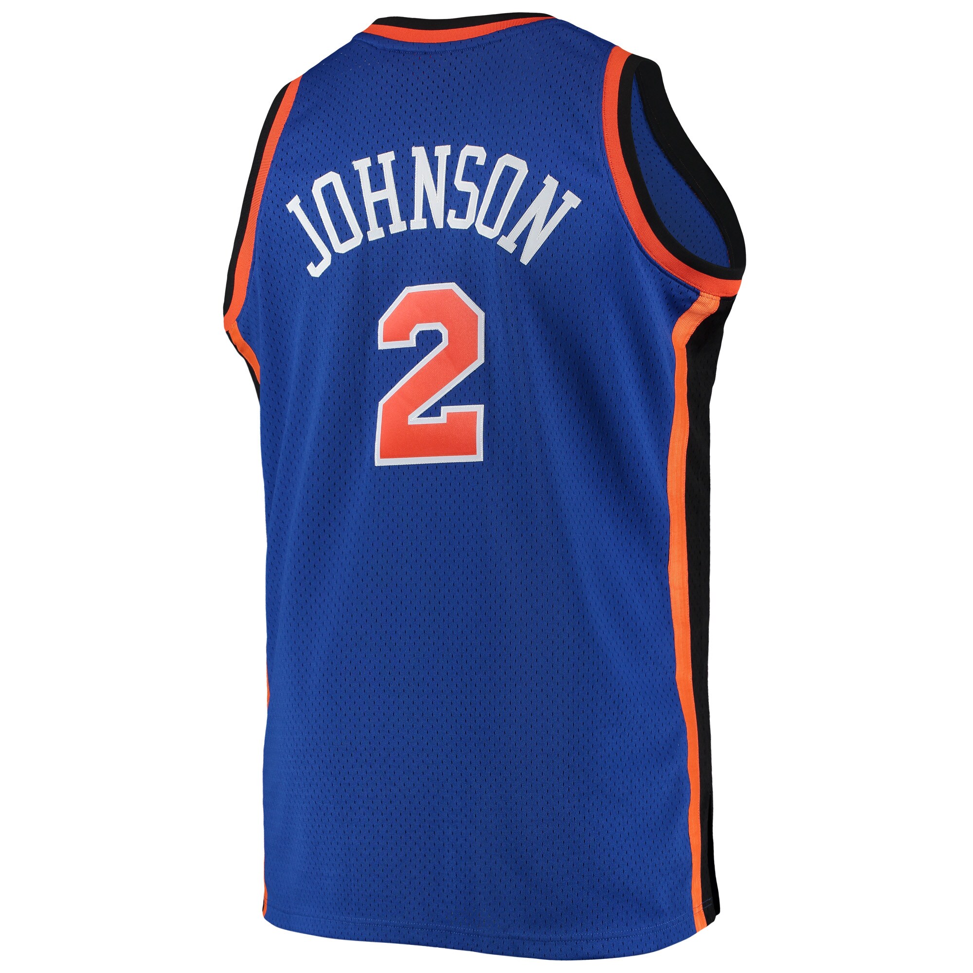 Larry Johnson New York Knicks Mitchell & Ness 1998\/99 Big & Tall Hardwood Classics Swingman Jersey - Blue