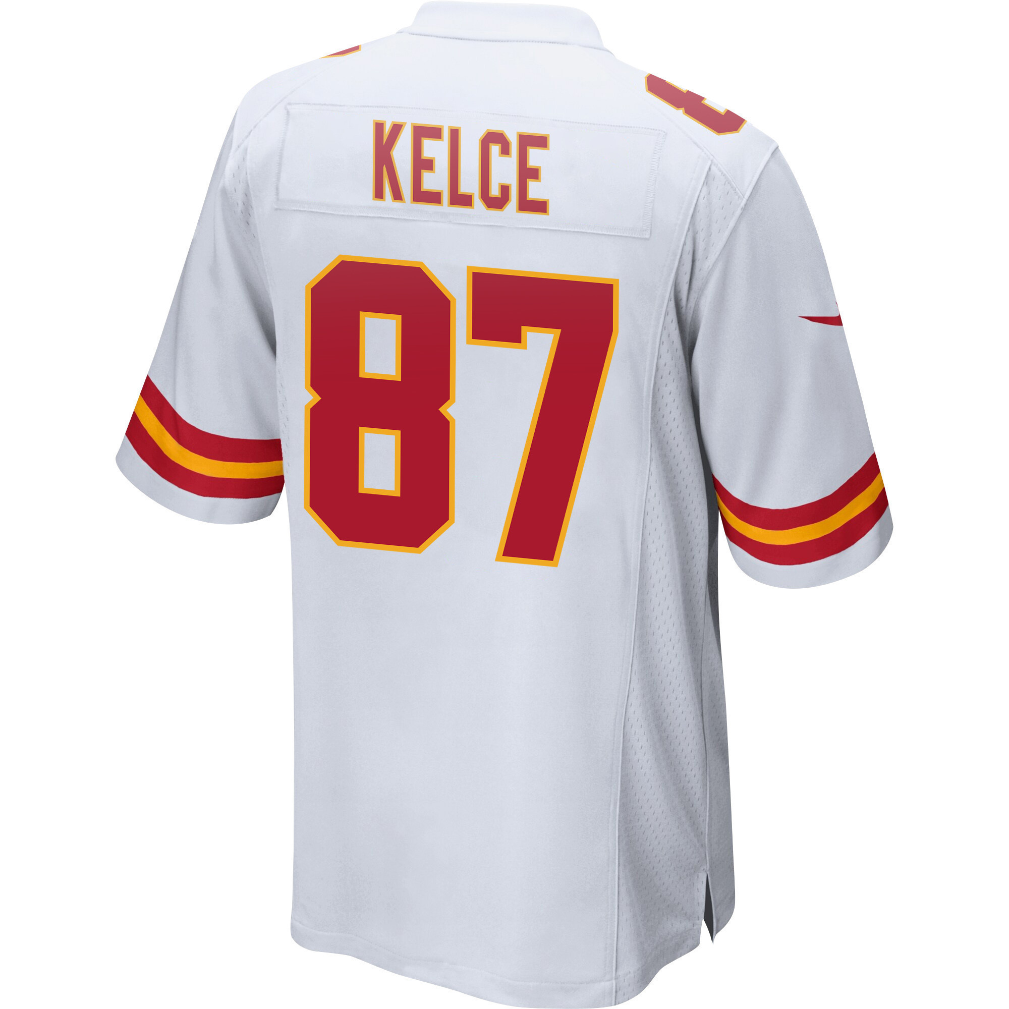 Travis Kelce 87 Kansas City Chiefs Super Bowl LVII Champions Men Game Jersey - White