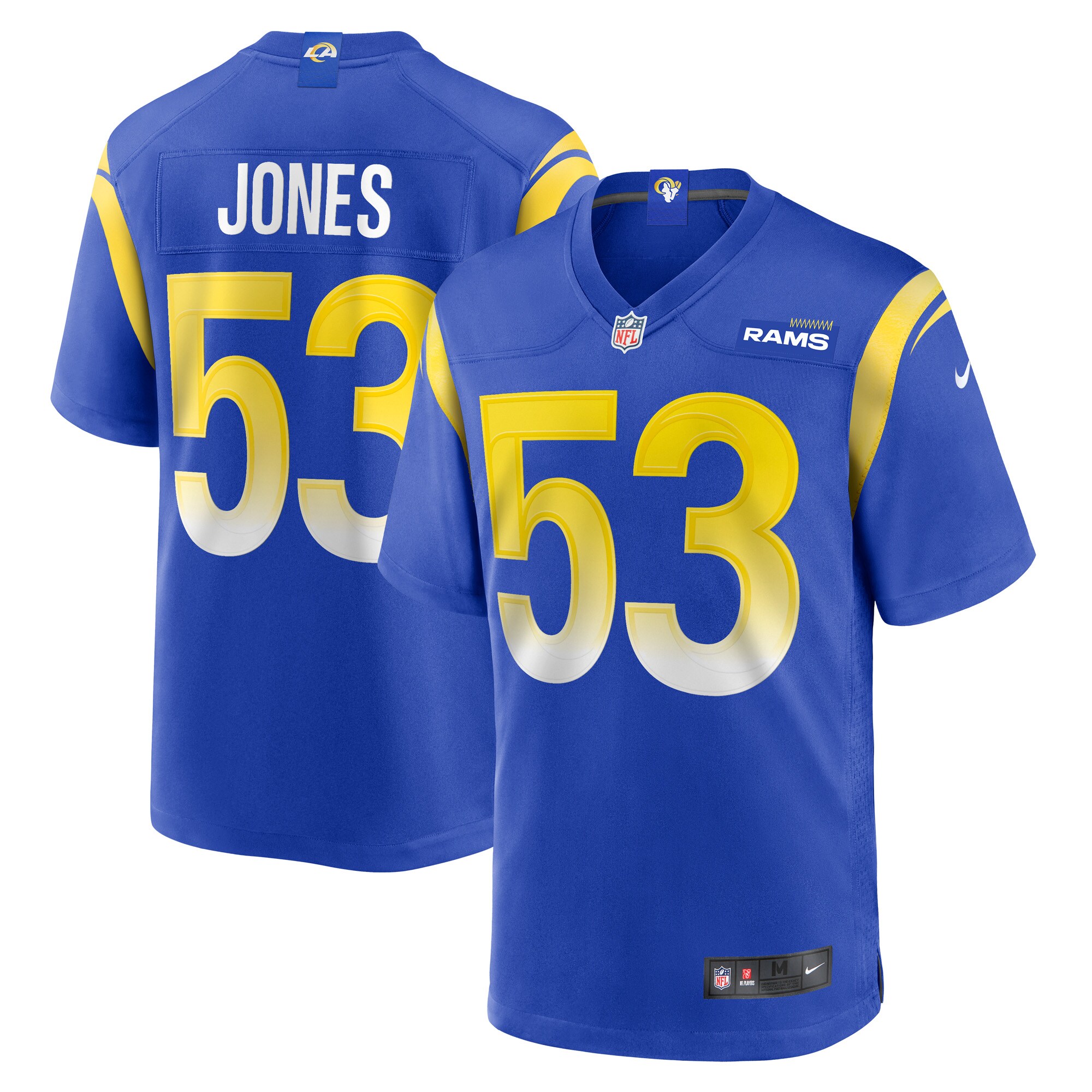 Ernest Jones Los Angeles Rams  Game Player Jersey - Royal
