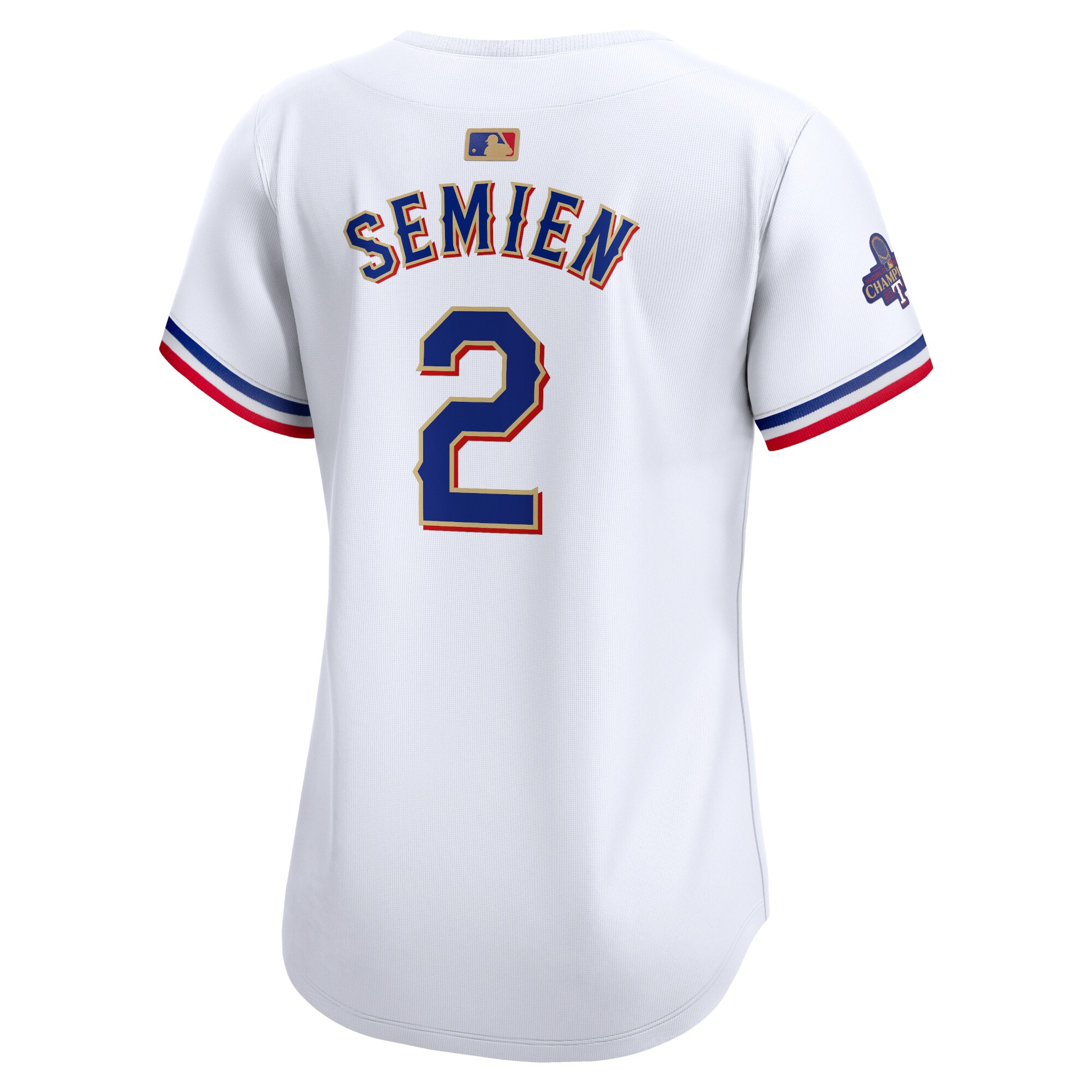 Marcus Semien Texas Rangers  Women's 2024 Gold Collection Limited Player Jersey White
