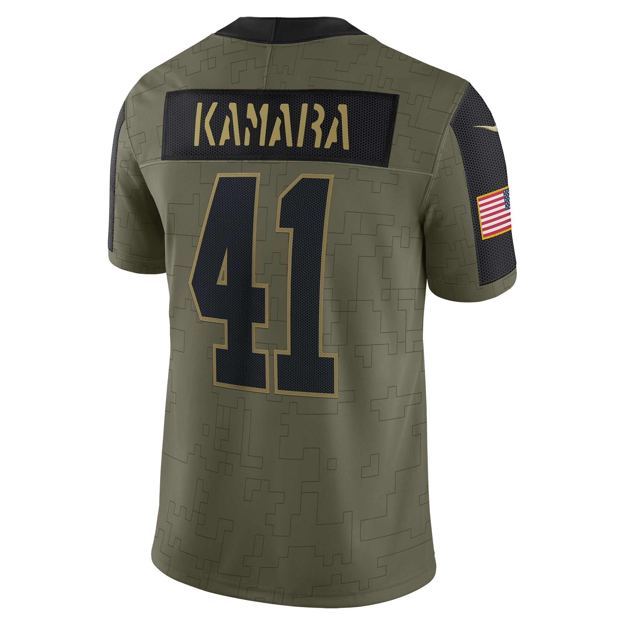 Alvin Kamara New Orleans Saints  2021 Salute To Service Limited Player Jersey - Olive