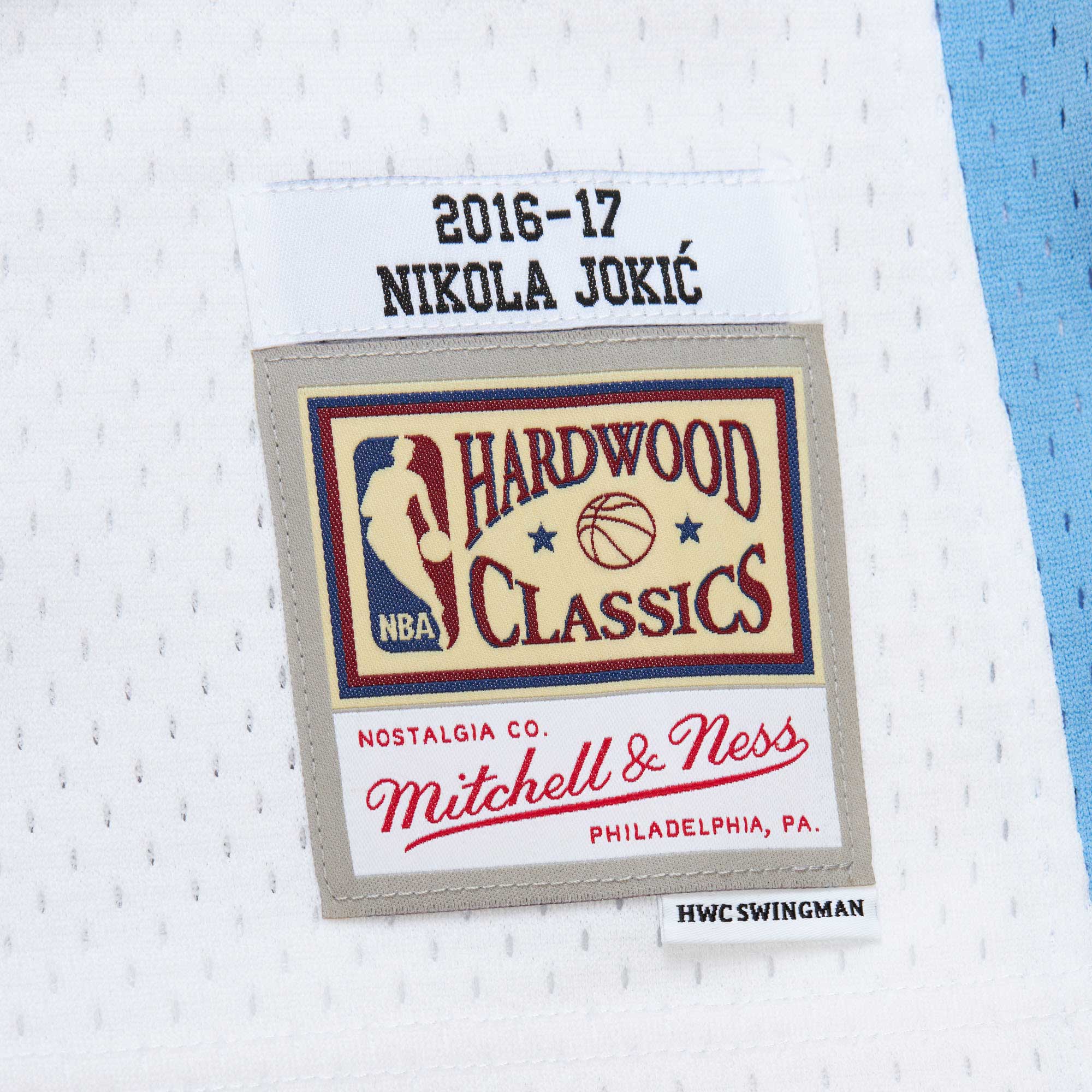 Nikola Jokic Denver Nuggets Mitchell & Ness 2016\/17 Throwback Swingman Jersey - White