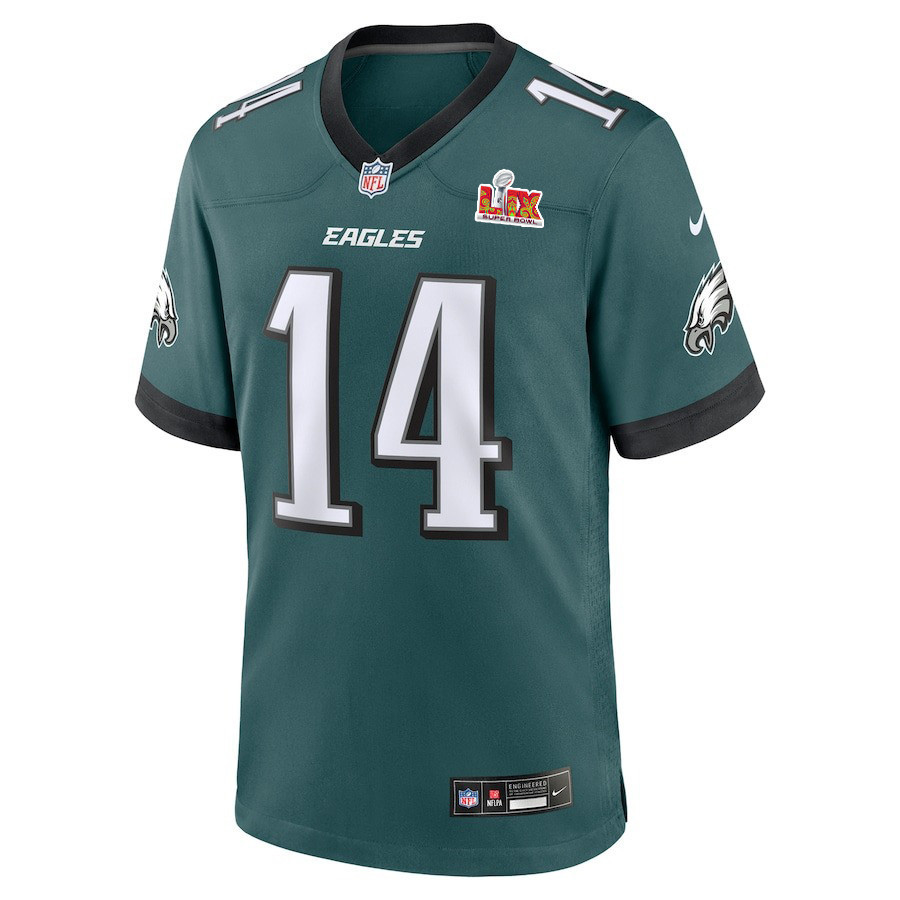 Kenneth Gainwell #14 Philadelphia Eagles Super Bowl LIX YOUTH Jersey - Midnight Green