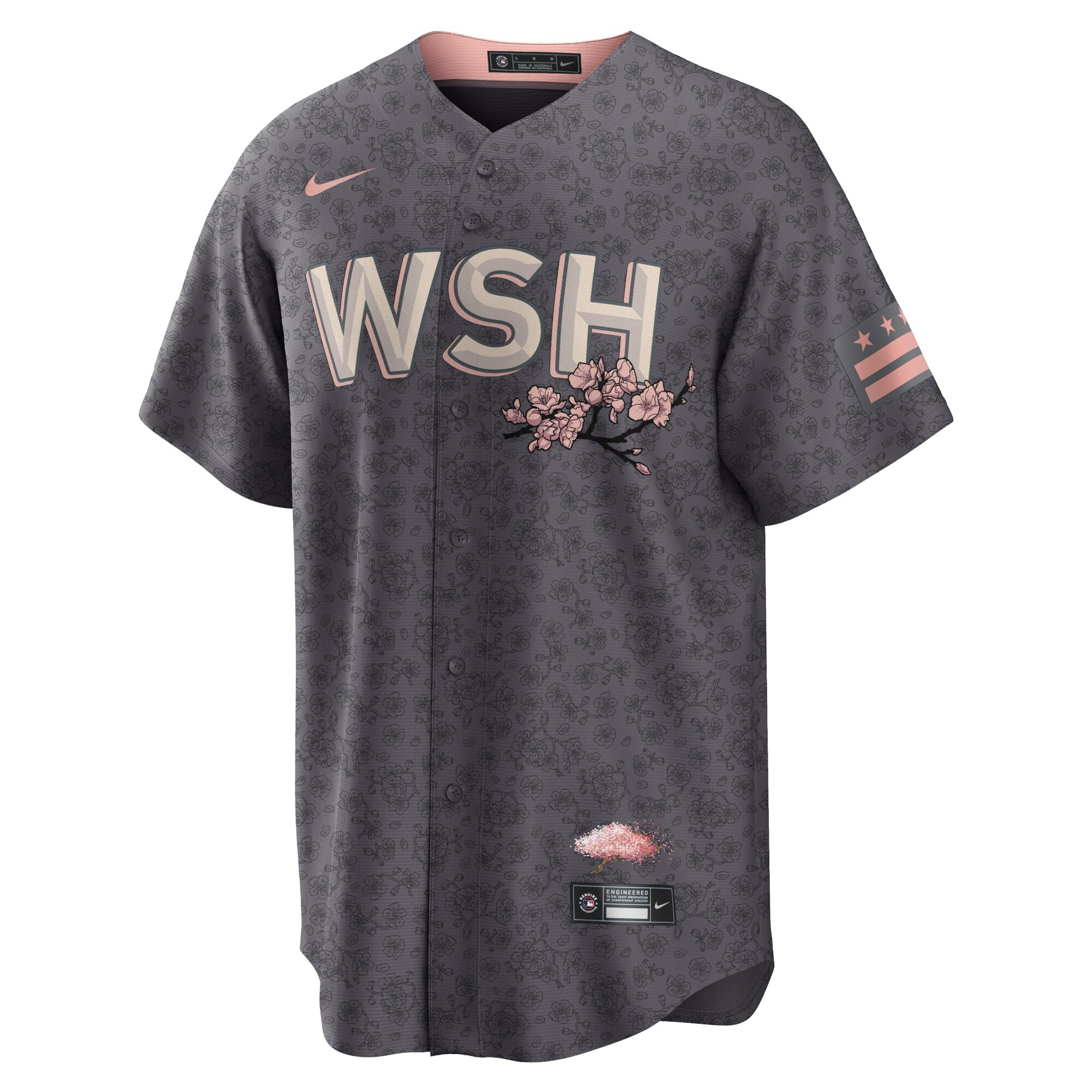 Stephen Strasburg Washington Nationals City Connect Replica Player Jersey - Charcoal