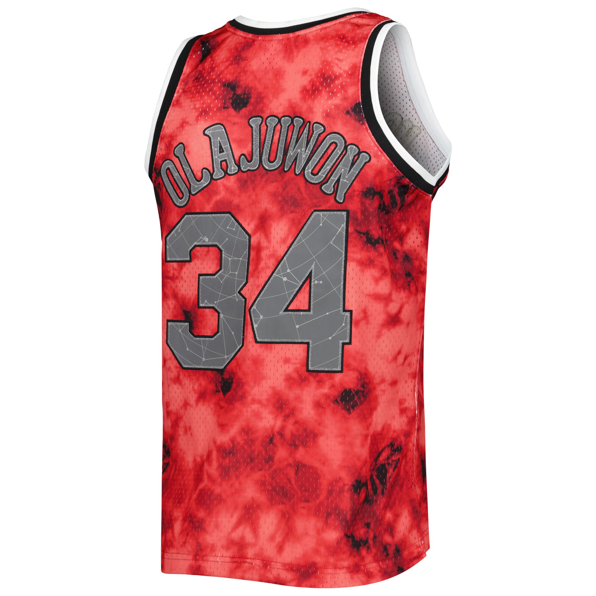 Hakeem Olajuwon Houston Rockets Mitchell & Ness 1993\/94 Galaxy Swingman Jersey - Red