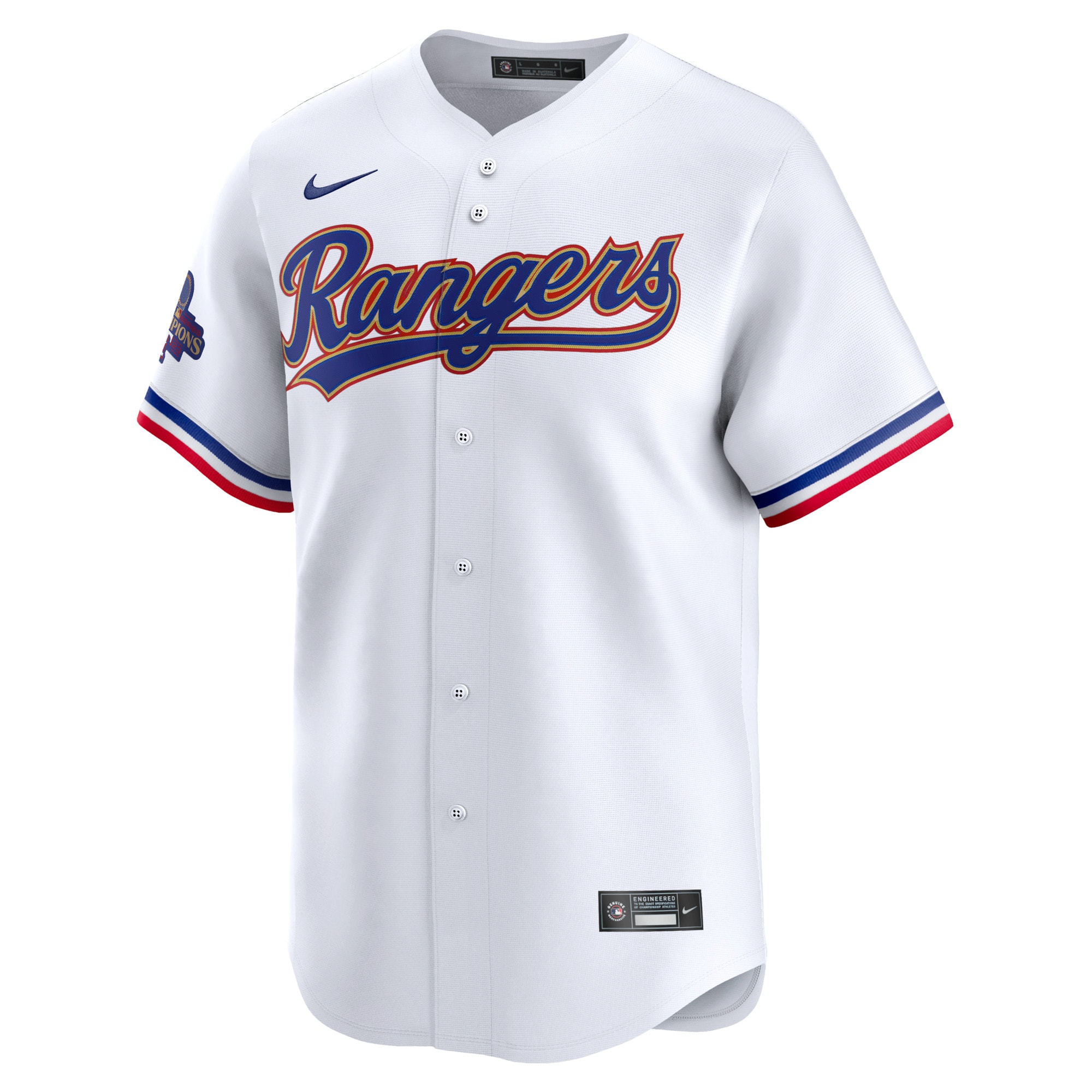 Max Scherzer Texas Rangers 2024 Gold Collection Limited Player Jersey White