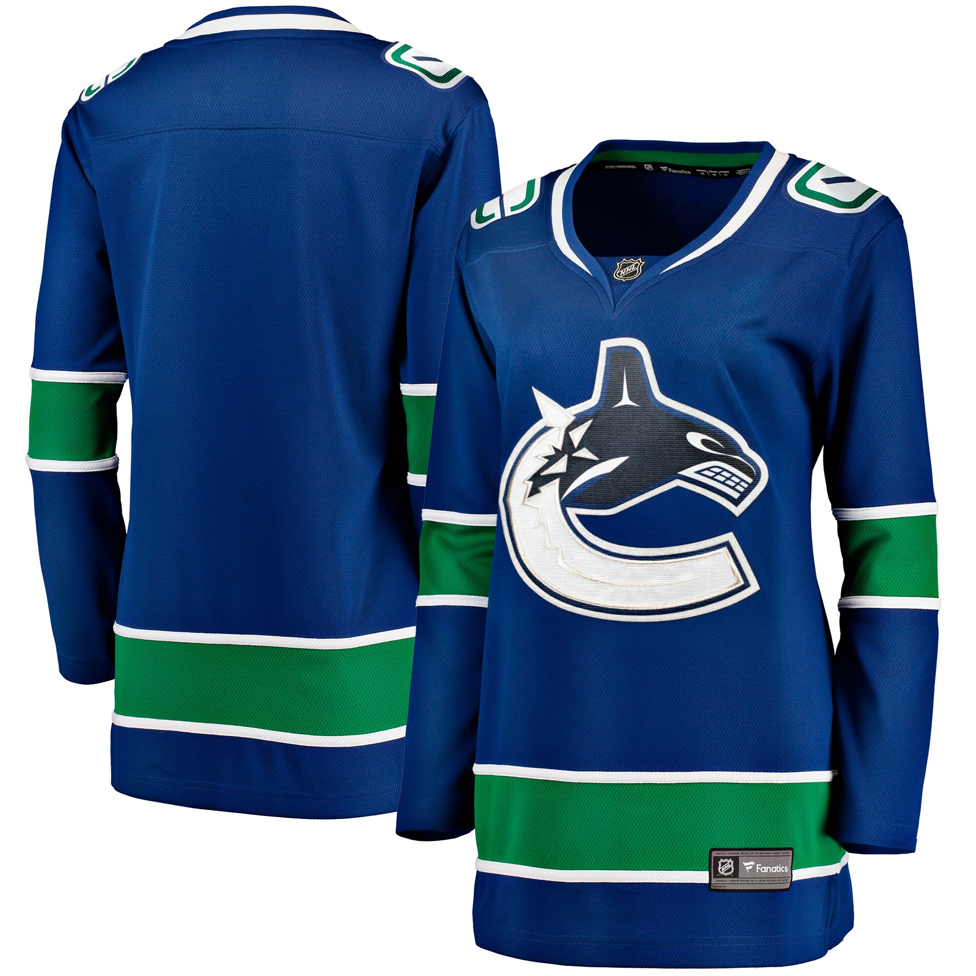 Vancouver Canucks Fanatics Women's Premier Breakaway Jersey - Blue