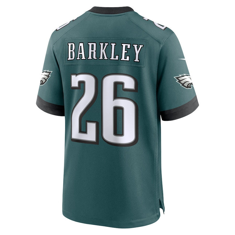 Saquon Barkley #26 Philadelphia Eagles Super Bowl LIX Jersey - Men's - Midnight Green