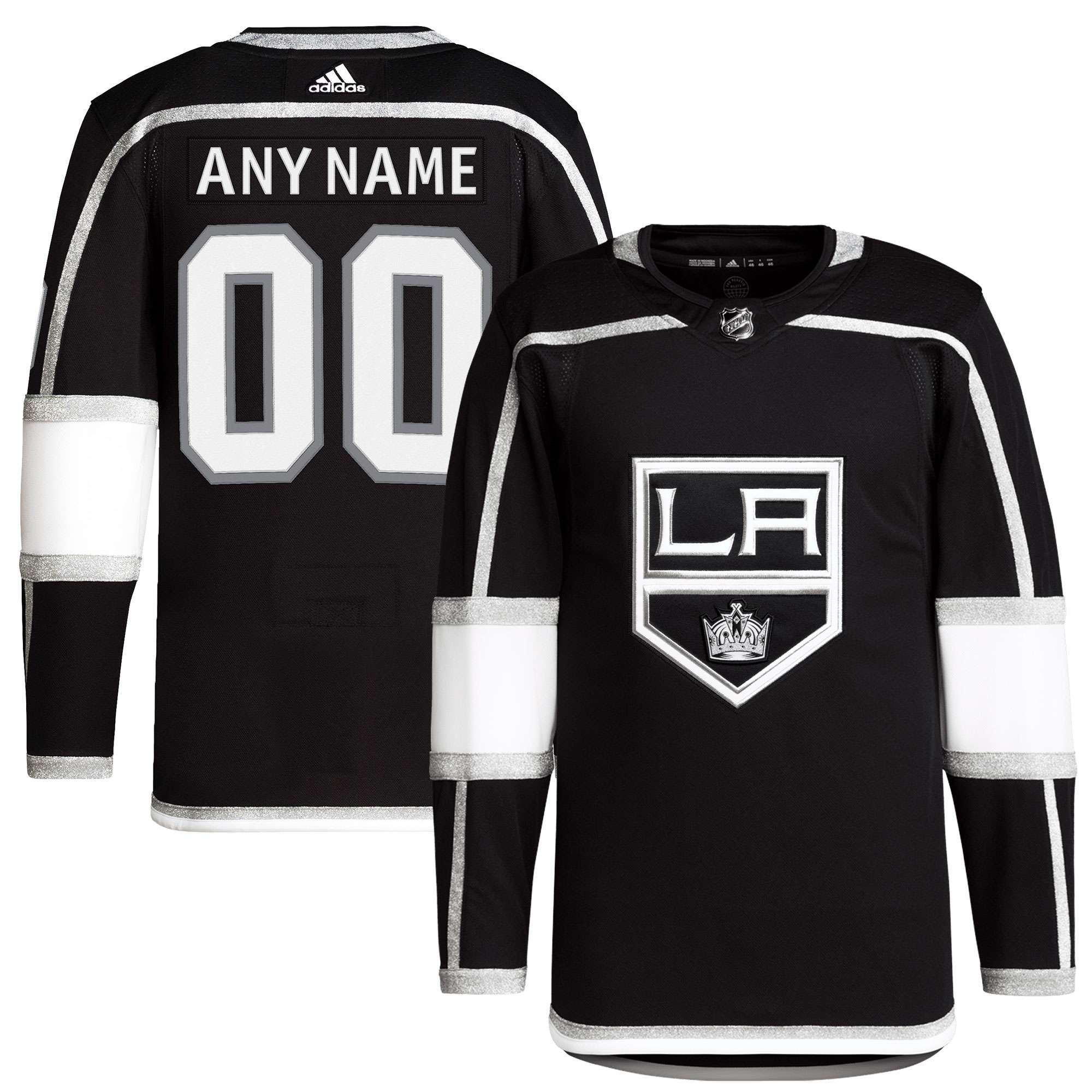 Los Angeles Kings adidas Home Primegreen Authentic Custom Jersey - Black