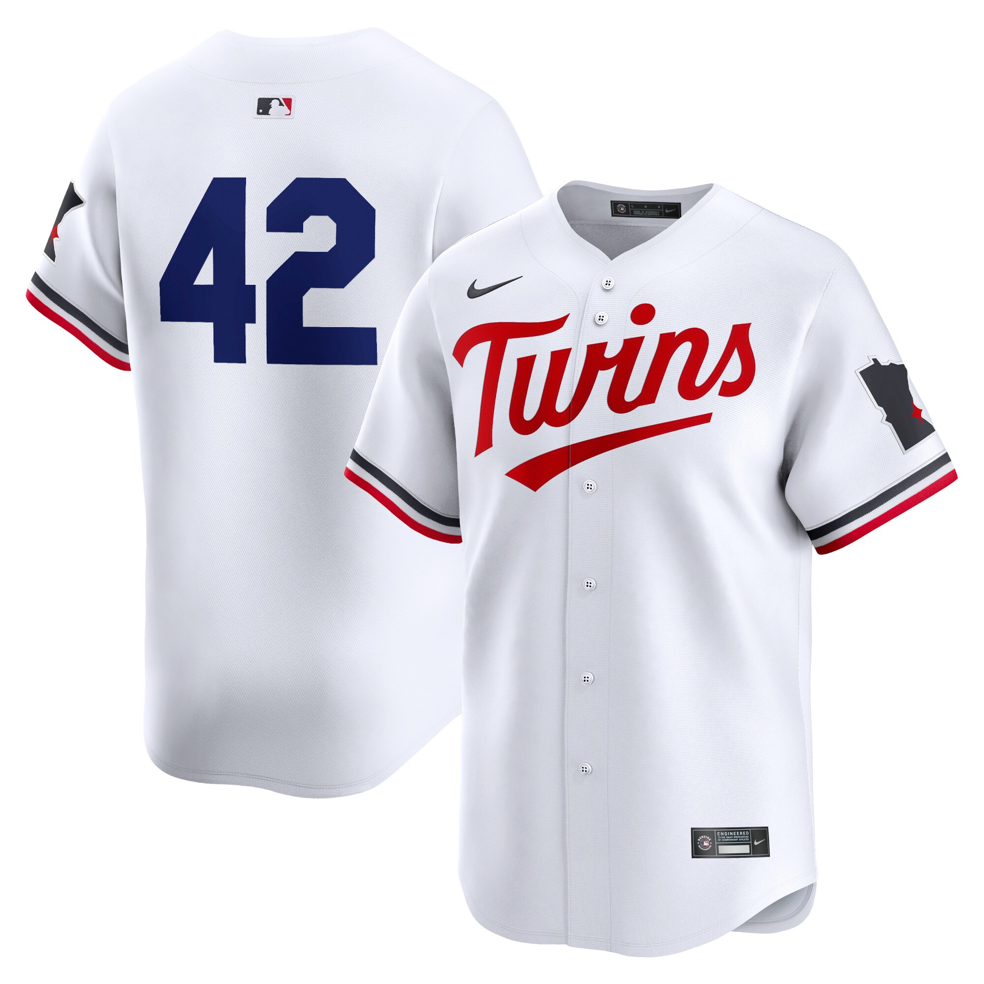 Minnesota Twins  2024 Jackie Robinson Day Home Limited Jersey White