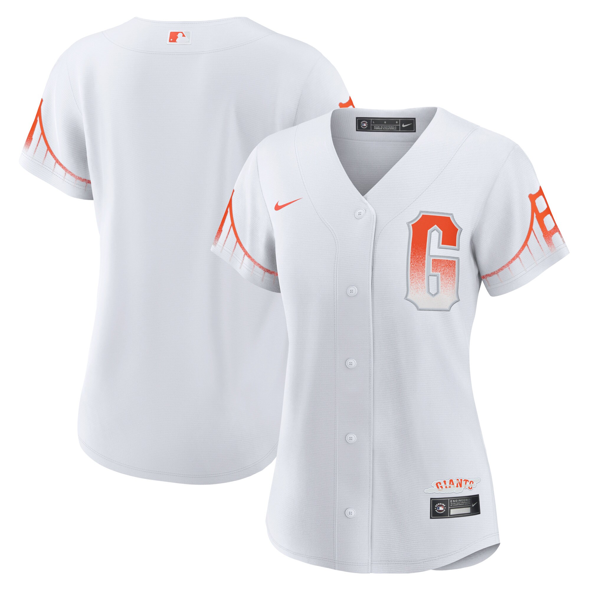 San Francisco Giants  Women's City Connect Replica Jersey - White