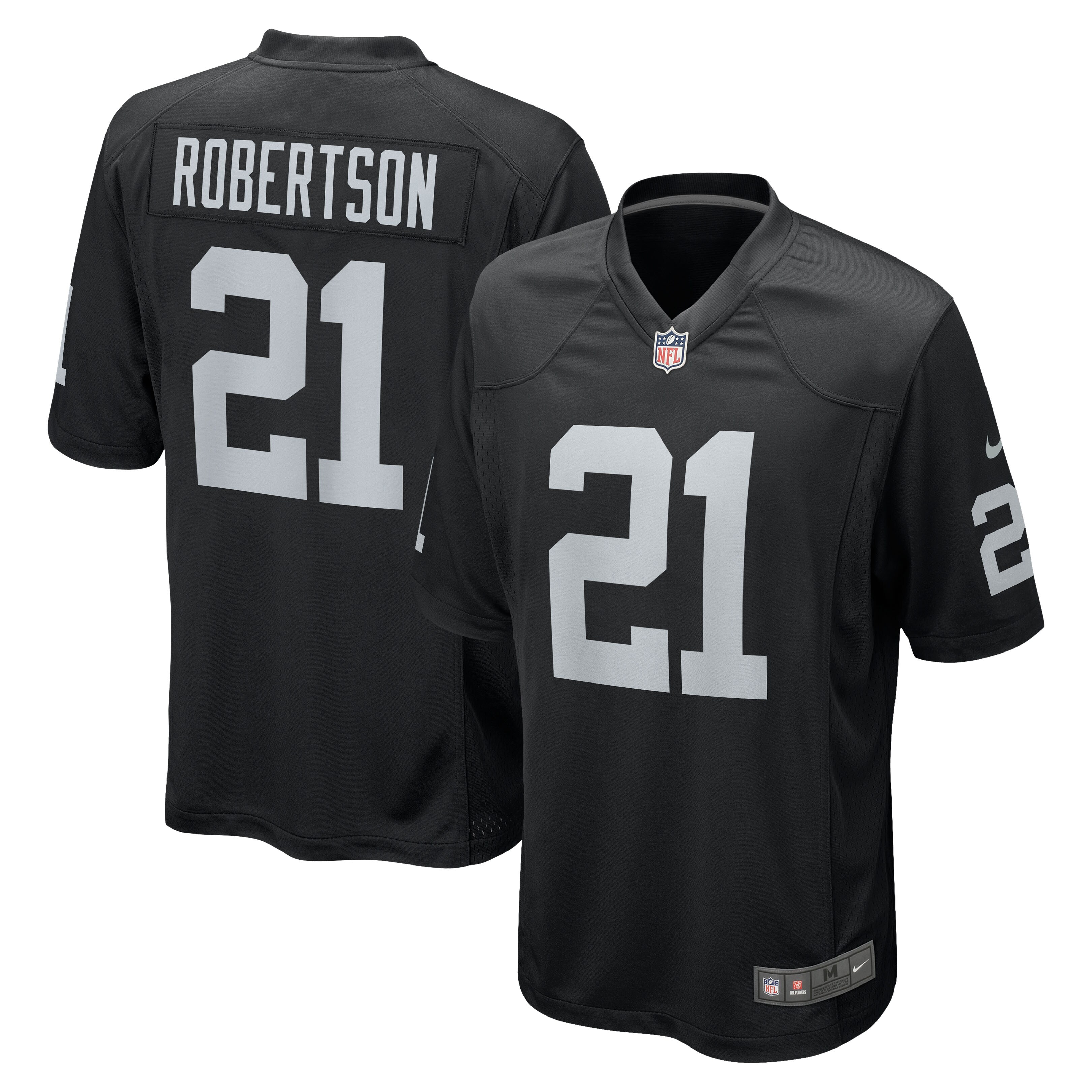 Amik Robertson Las Vegas Raiders  Team Game Jersey - Black