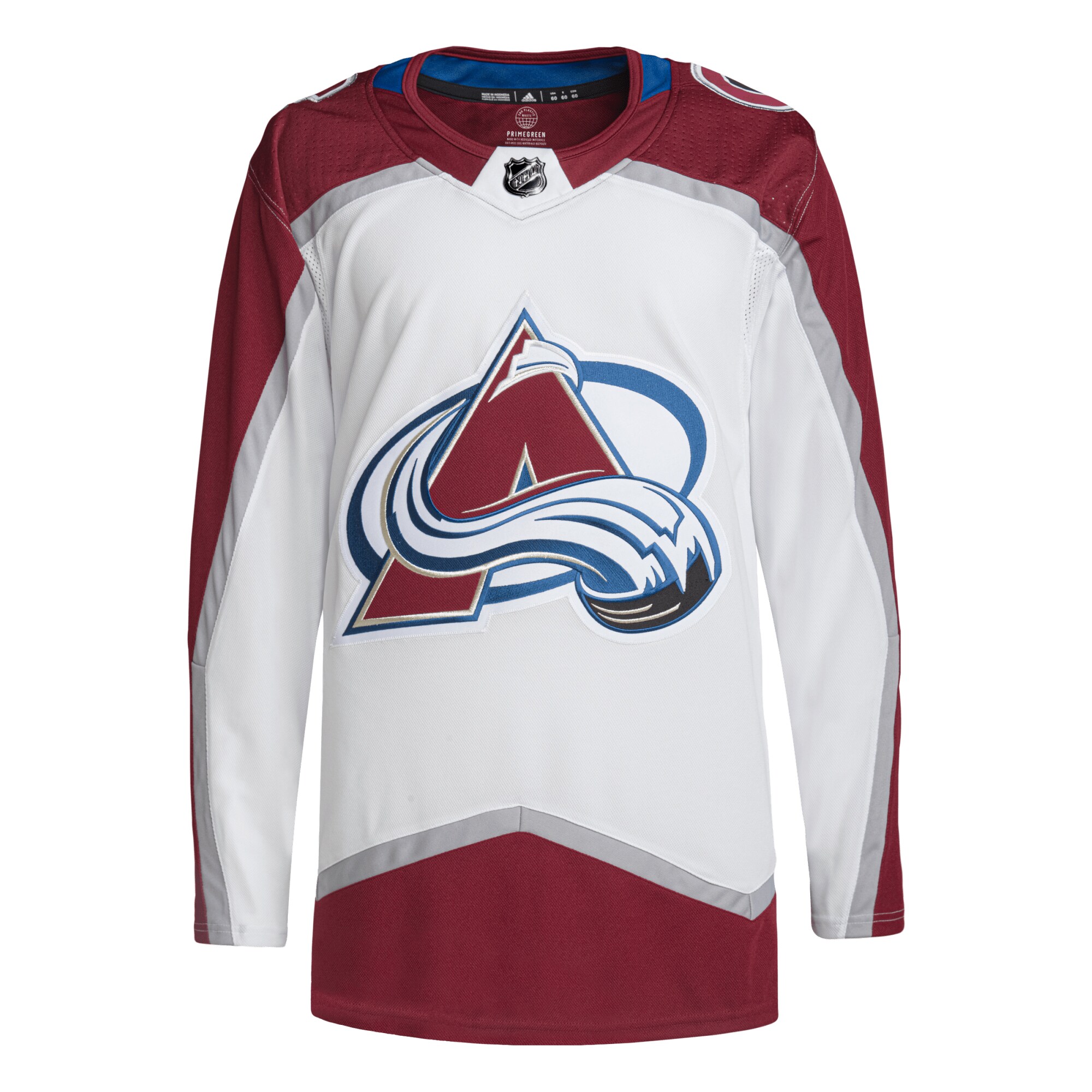 Colorado Avalanche adidas Away Primegreen Authentic Jersey White