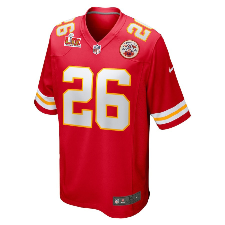 Deon Bush #26 Kansas City Chiefs Super Bowl LIX Jersey - Men's - Red