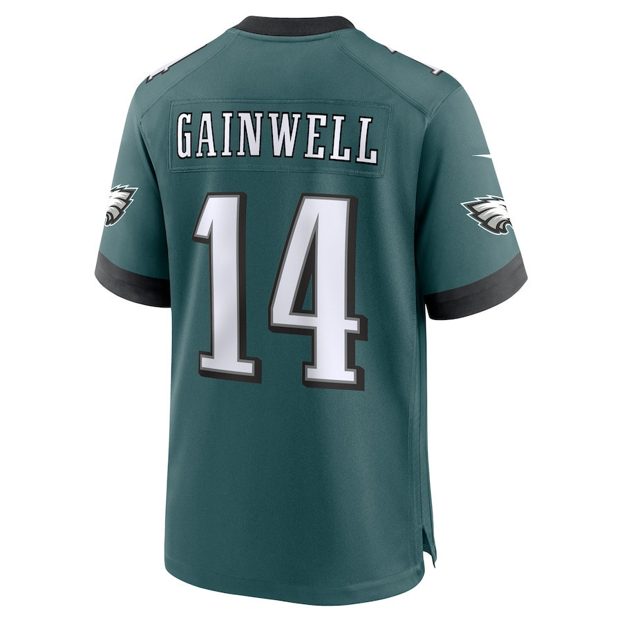 Kenneth Gainwell #14 Philadelphia Eagles Super Bowl LIX Jersey - Men's - Midnight Green