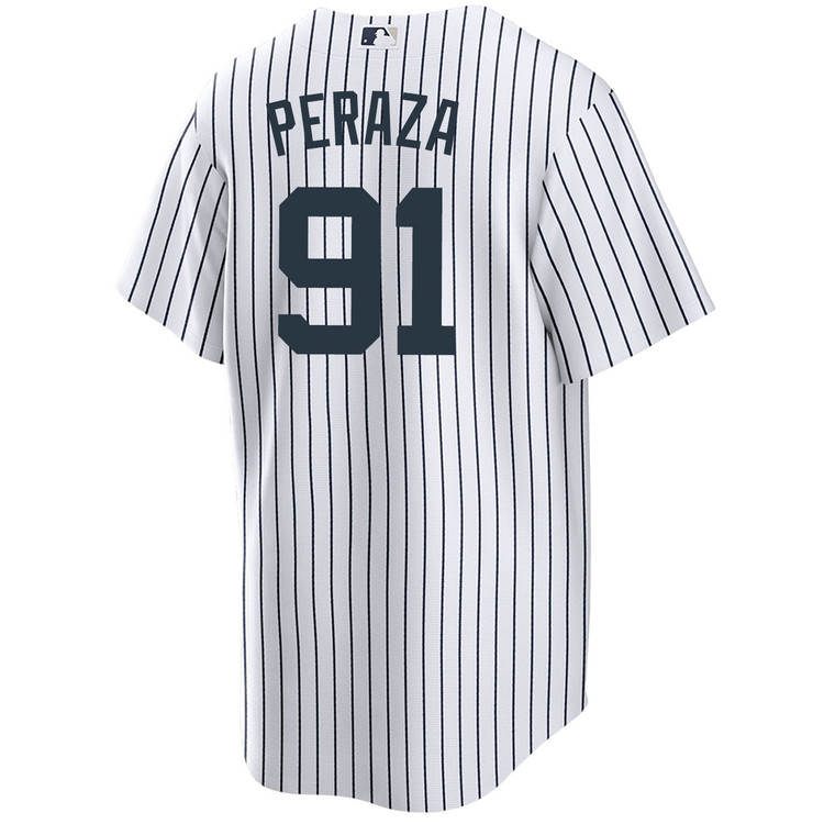 Oswald Peraza New York Yankees Youth Home World Series Jersey