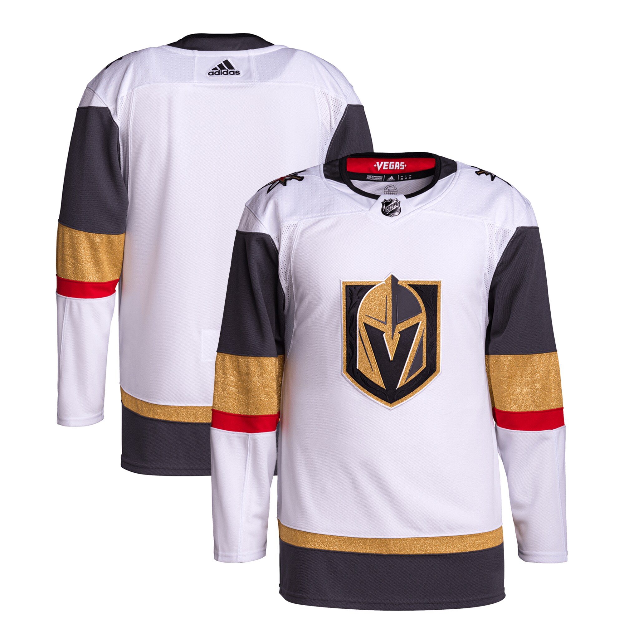 Vegas Golden Knights adidas Away Primegreen Authentic Jersey White