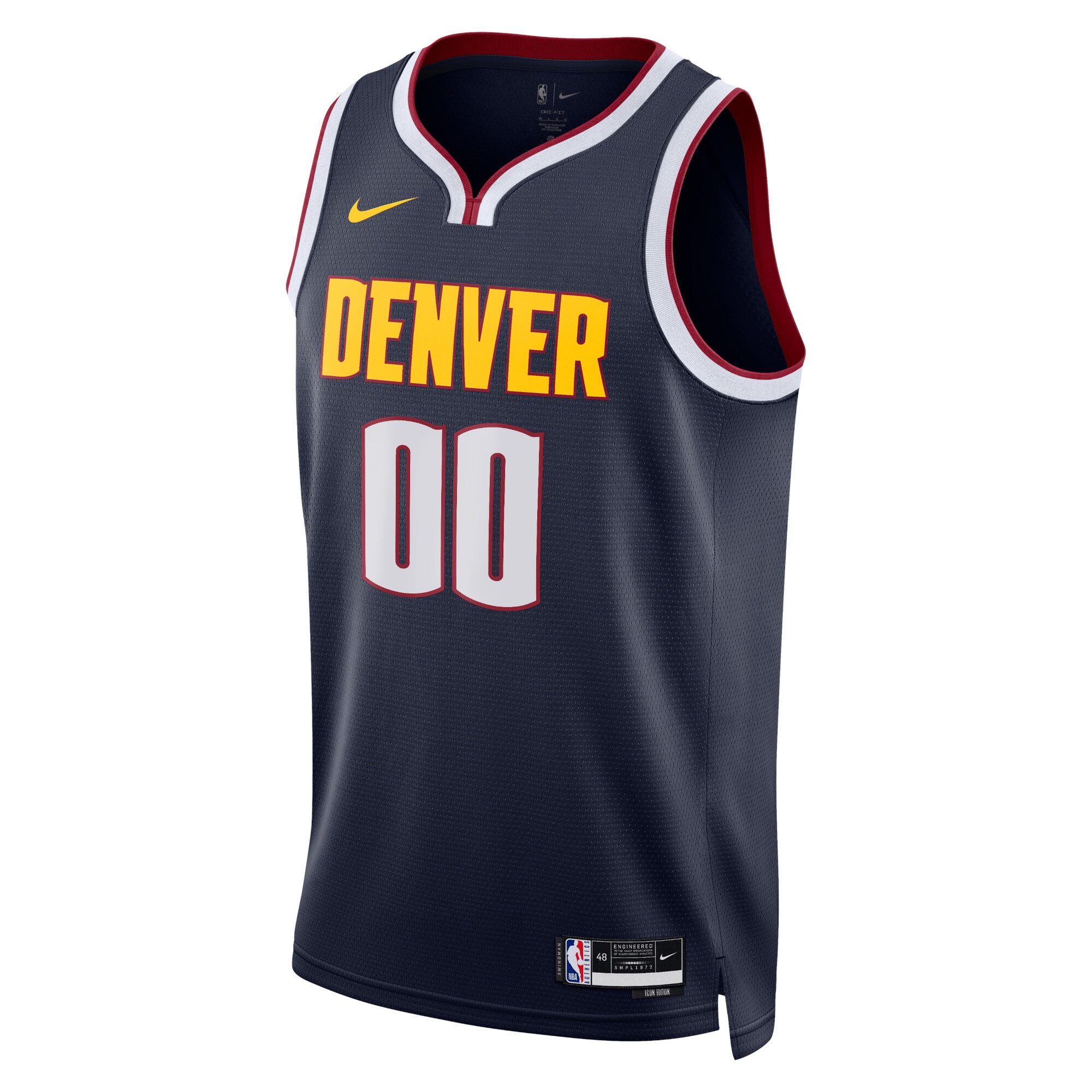 Denver Nuggets  Unisex Swingman Custom Jersey Navy - Icon Edition