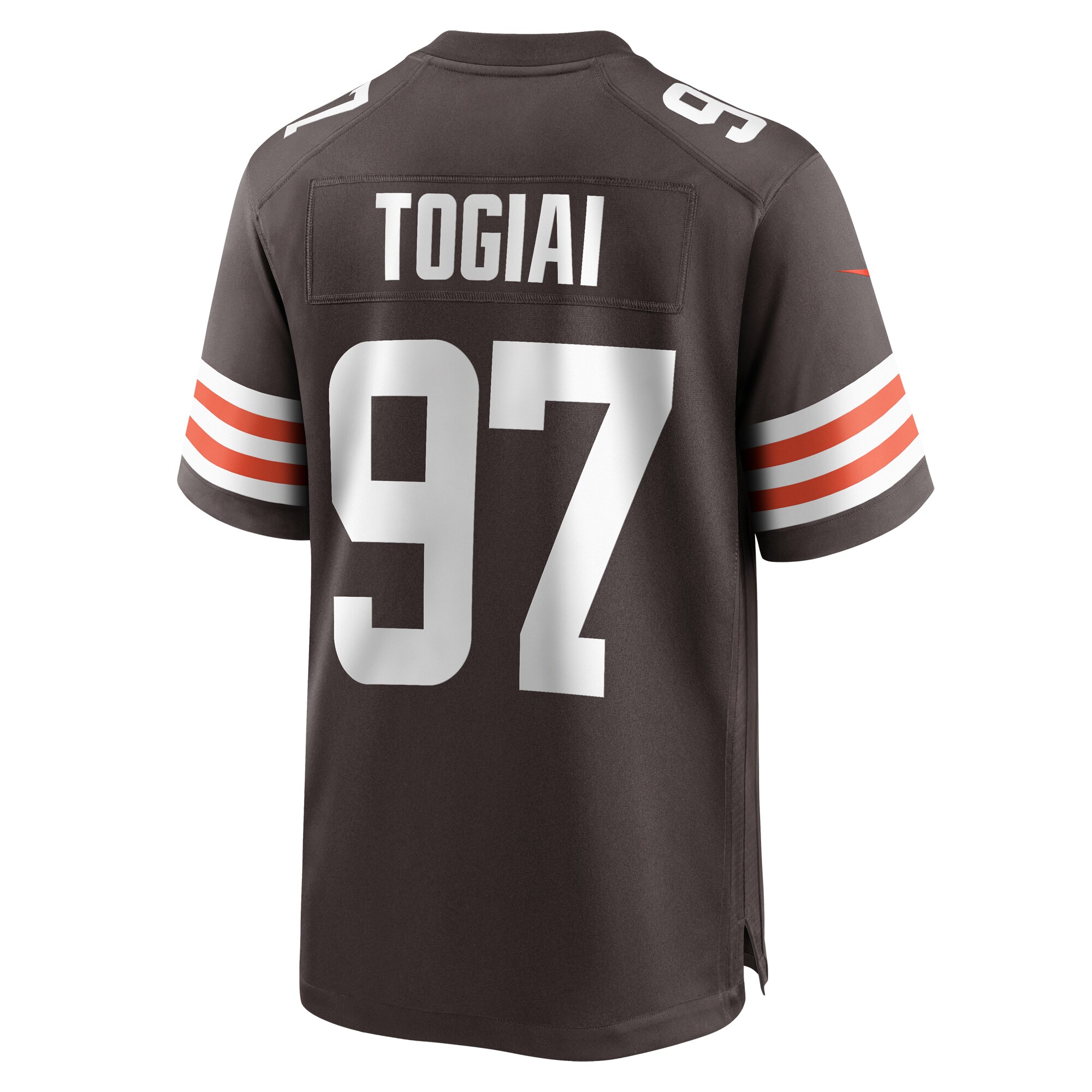 Tommy Togiai Cleveland Browns   Game Jersey -  Brown