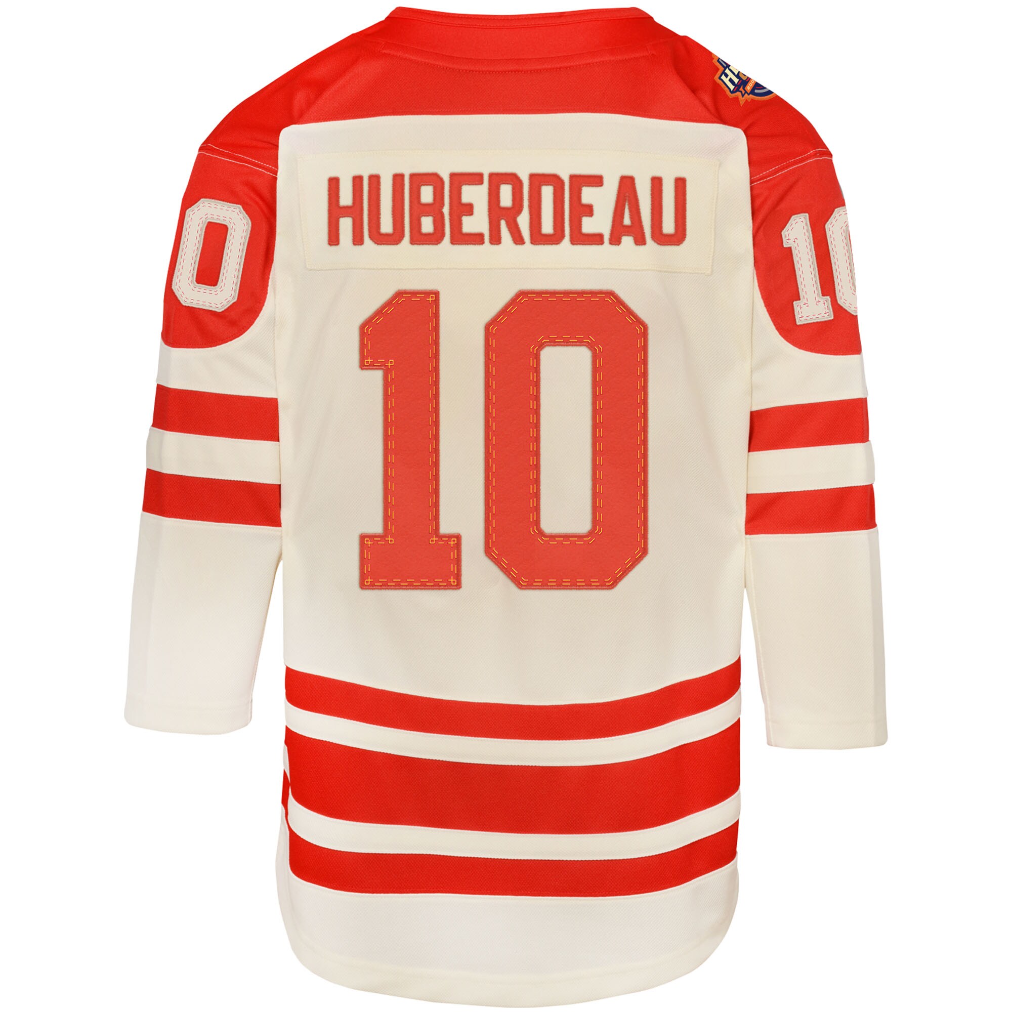 Jonathan Huberdeau Calgary Flames Youth 2023 NHL Heritage Classic Premier Player Jersey Cream