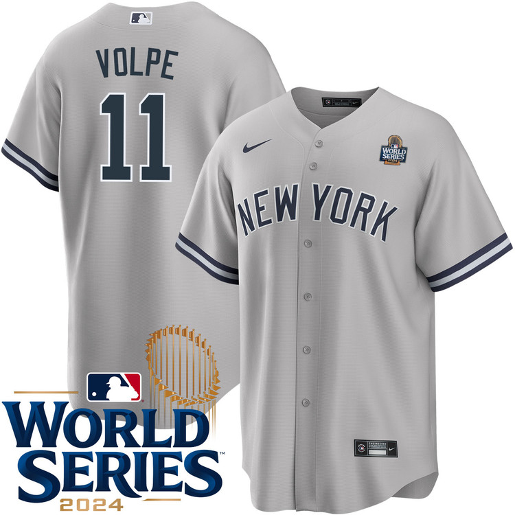 Anthony Volpe New York Yankees Road World Series Jersey