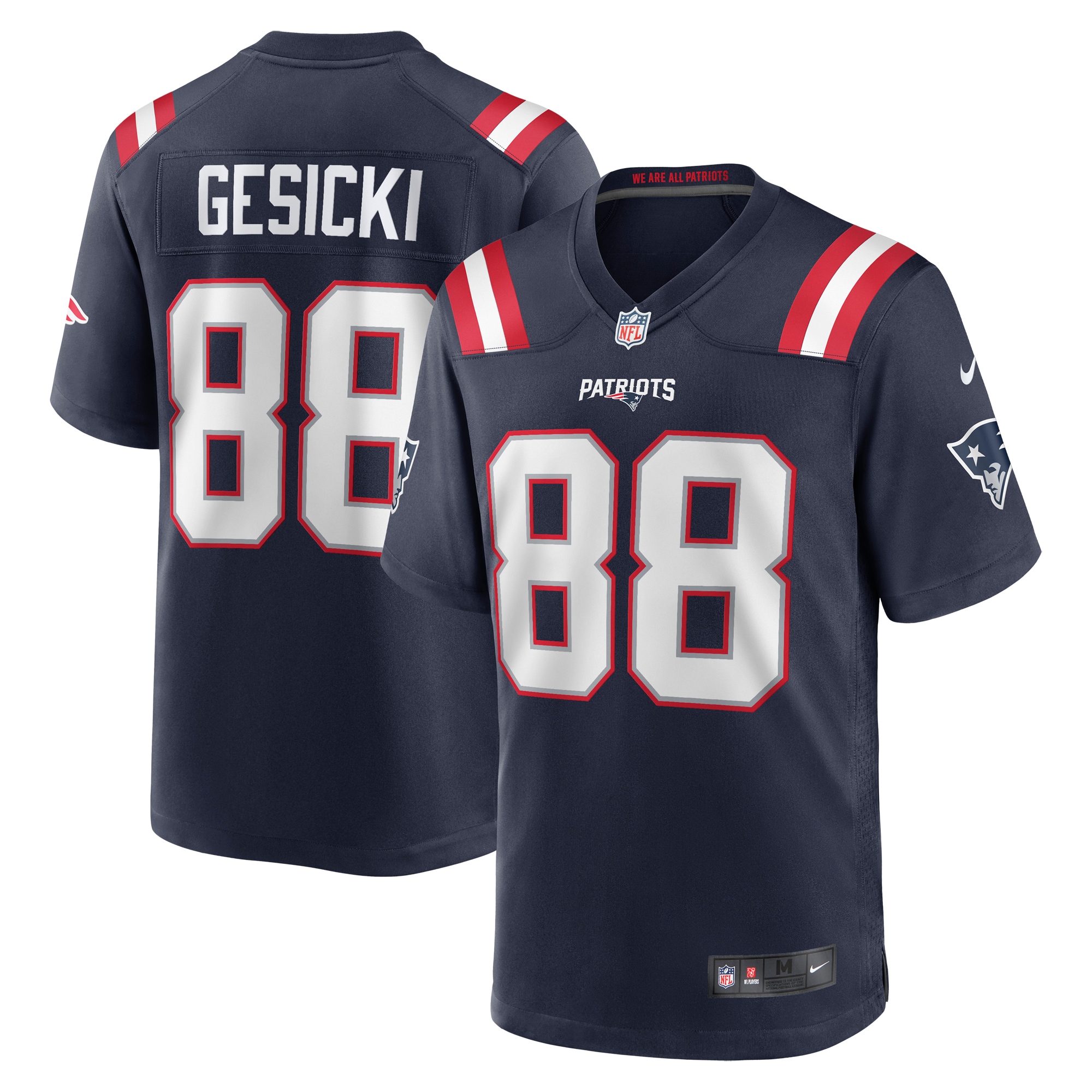 Mike Gesicki New England Patriots  Game Jersey - Navy
