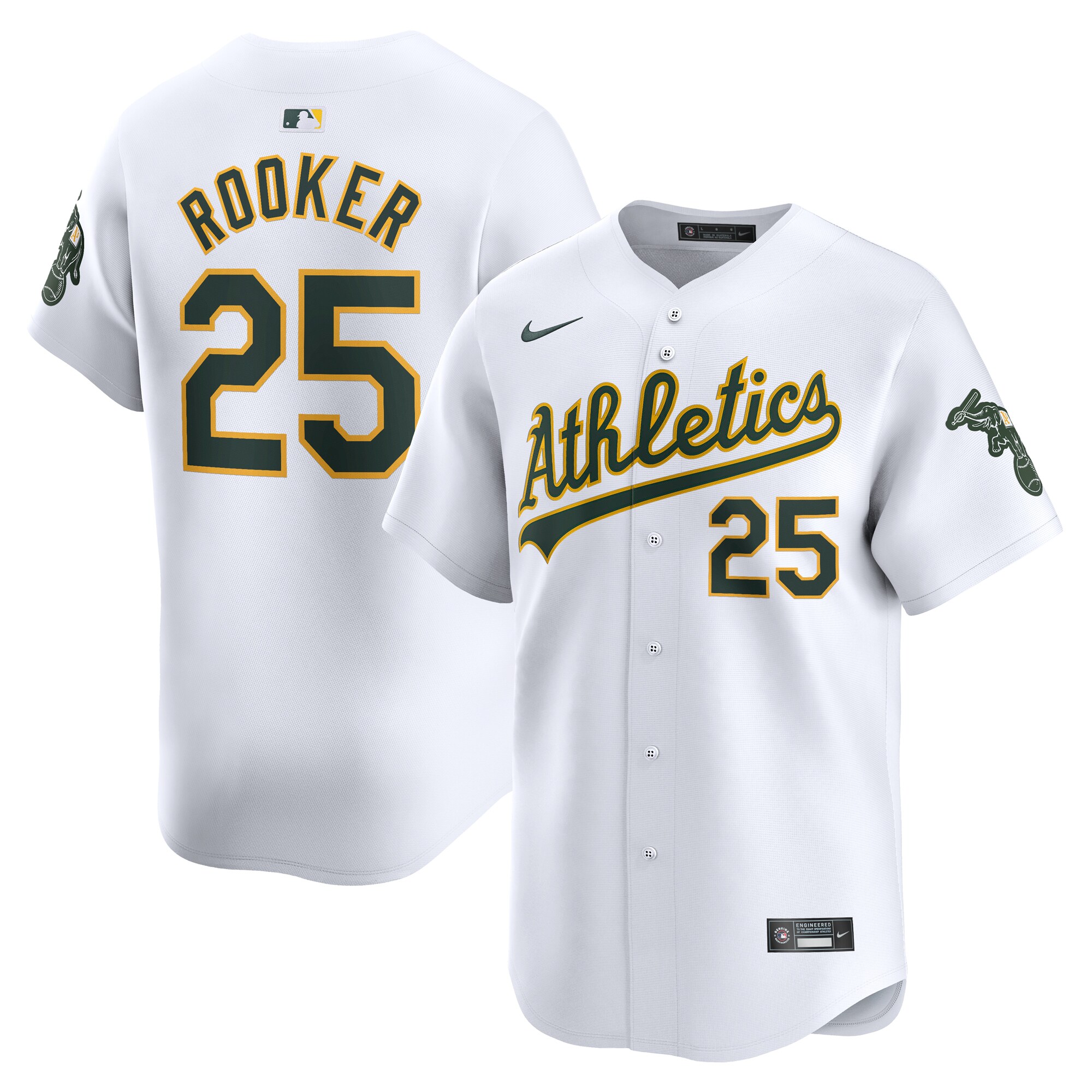 Brent Rooker Oakland Athletics  Home Limited Player Jersey - White