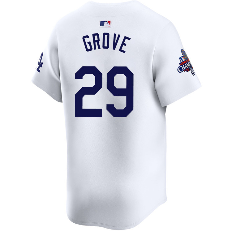 Michael Grove Los Angeles Dodgers Home Limited World Series Champions Jersey