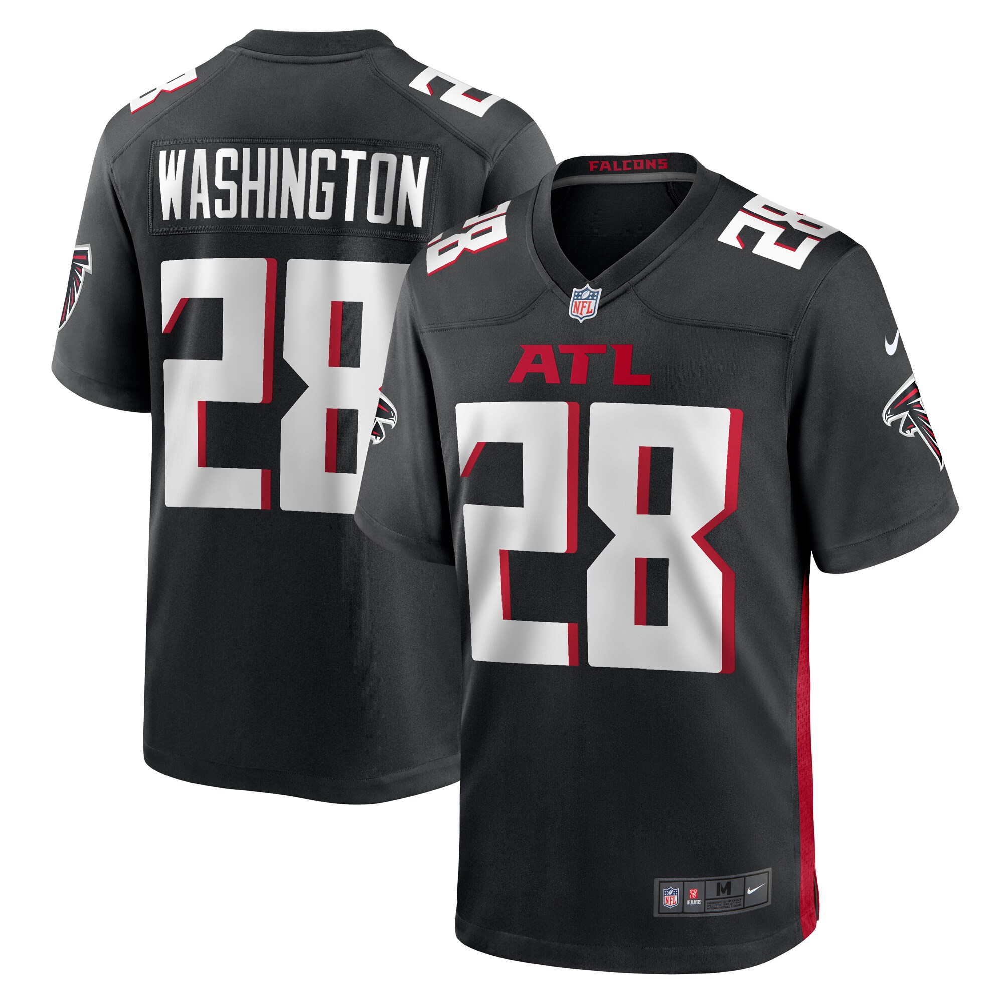 Carlos Washington Atlanta Falcons   Game Jersey -  Black